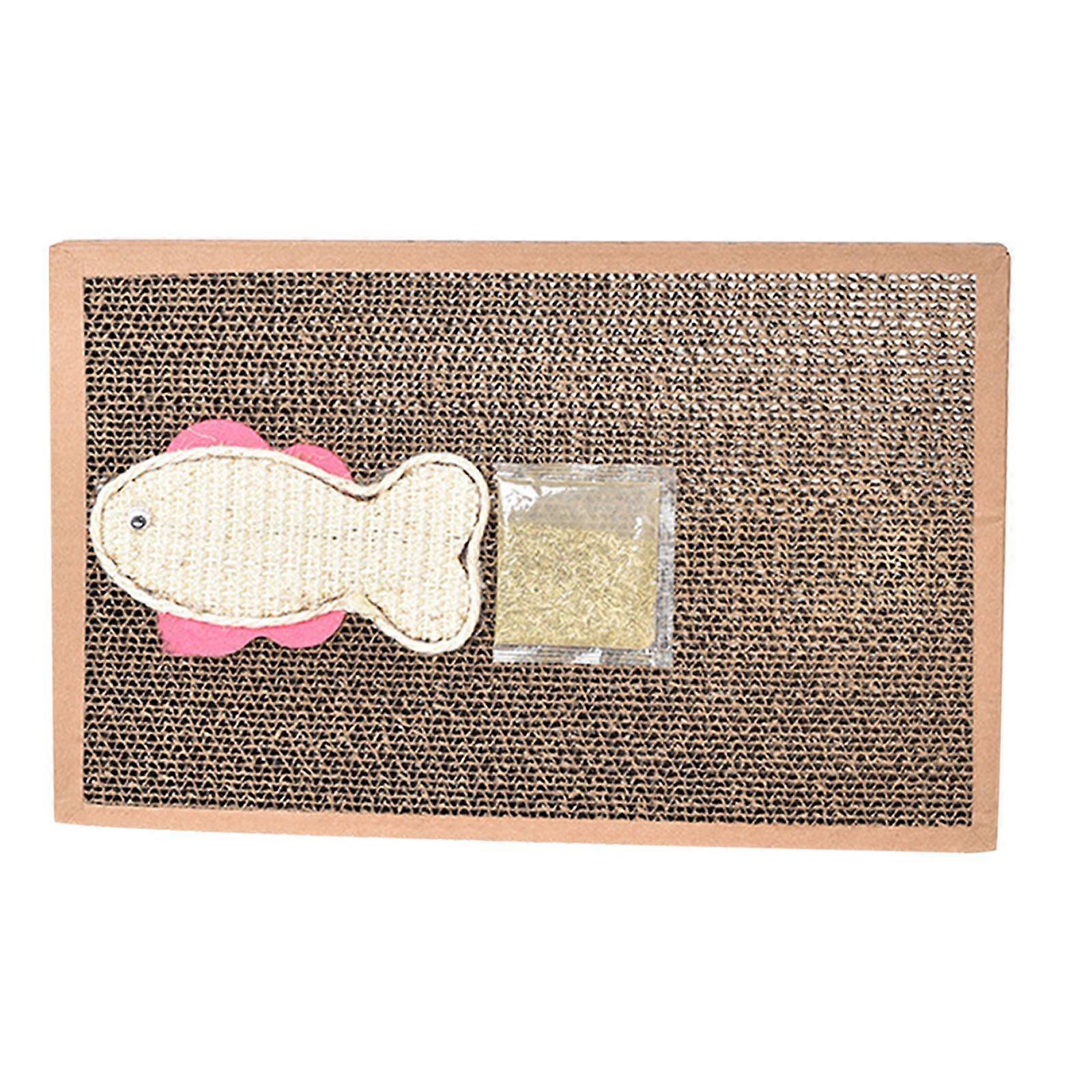 Cat Scratching Board Cardboard Cats Scratching Pad with Catnip Scratcher for