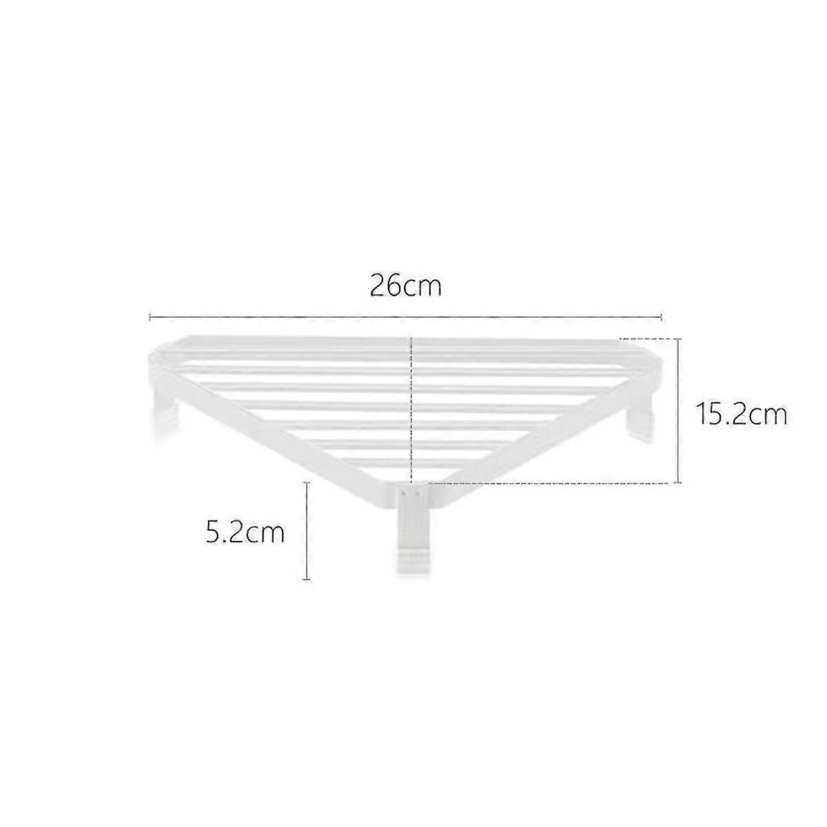 Furnace Angle Frame Wrought Iron Triangular Iron Frame Shelf Pot Rack Anti-Scalding Corner Table Black - FFY