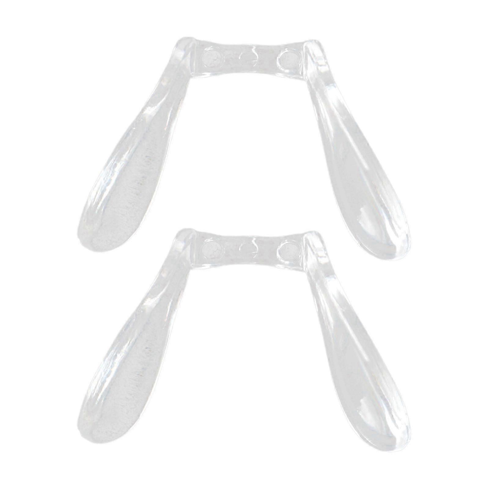 2x U Shaped Eyeglasses Nose Pads, Bridge Glasses Nose Support Pads, Clear, Replacement Glasses Fixing Tool