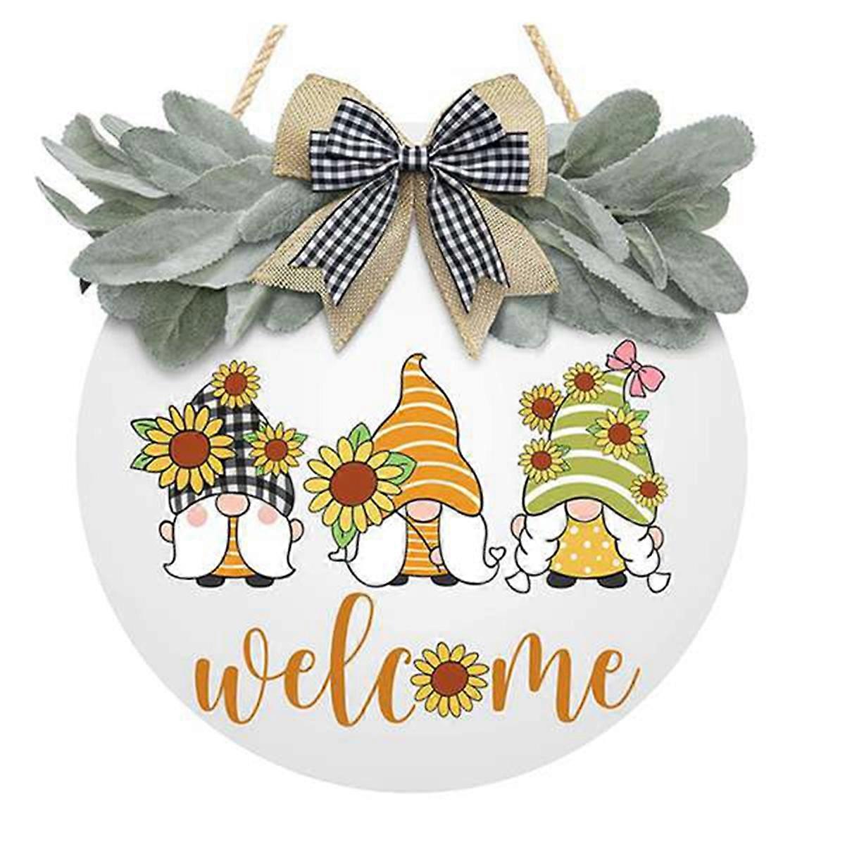 Welcome Signs for Front Door - Door Decors Wall Decorations White