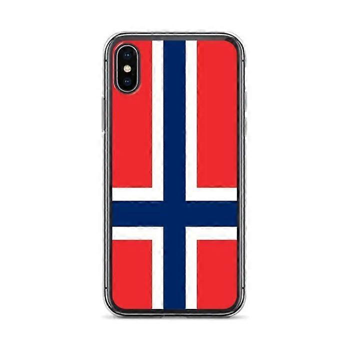 iPhone XS Case - PIXELFORMA - Norway Flag - Full Protection - Soft Silicone - Flexible