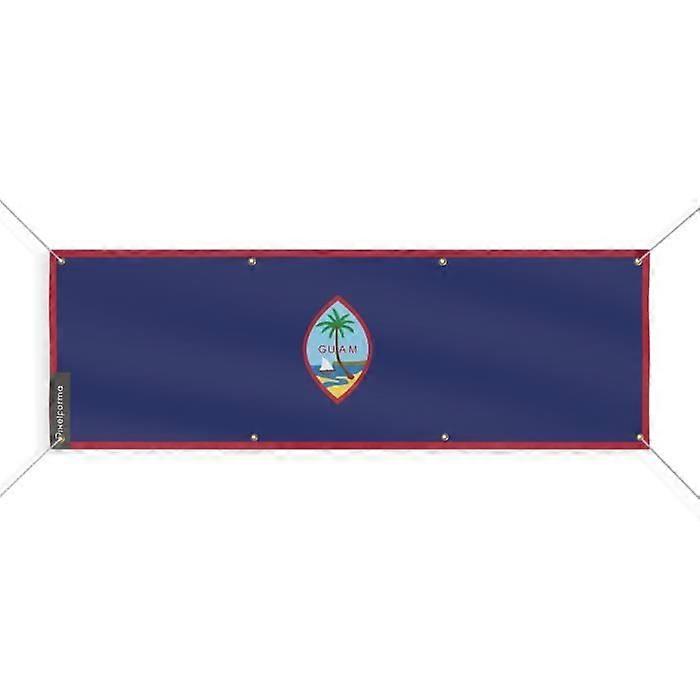 Guam Flag Banner 8 Grommets 90x270 cm