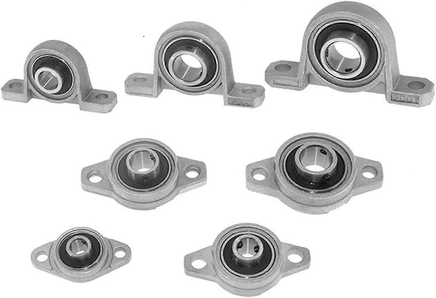 Zinc Alloy Pillow Block Bearing 8mm to 30mm Bore Size KFL08 KFL000 KFL001 KP08 KP000 2pcs Mounted Support