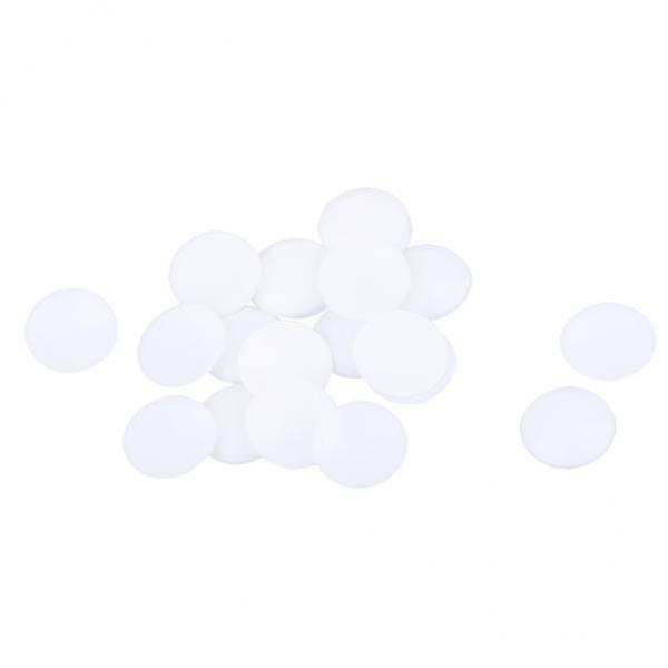 2-8pack 20Pcs Plastic White Buttons Base Sewing Buttons for Fabric Cloth Round