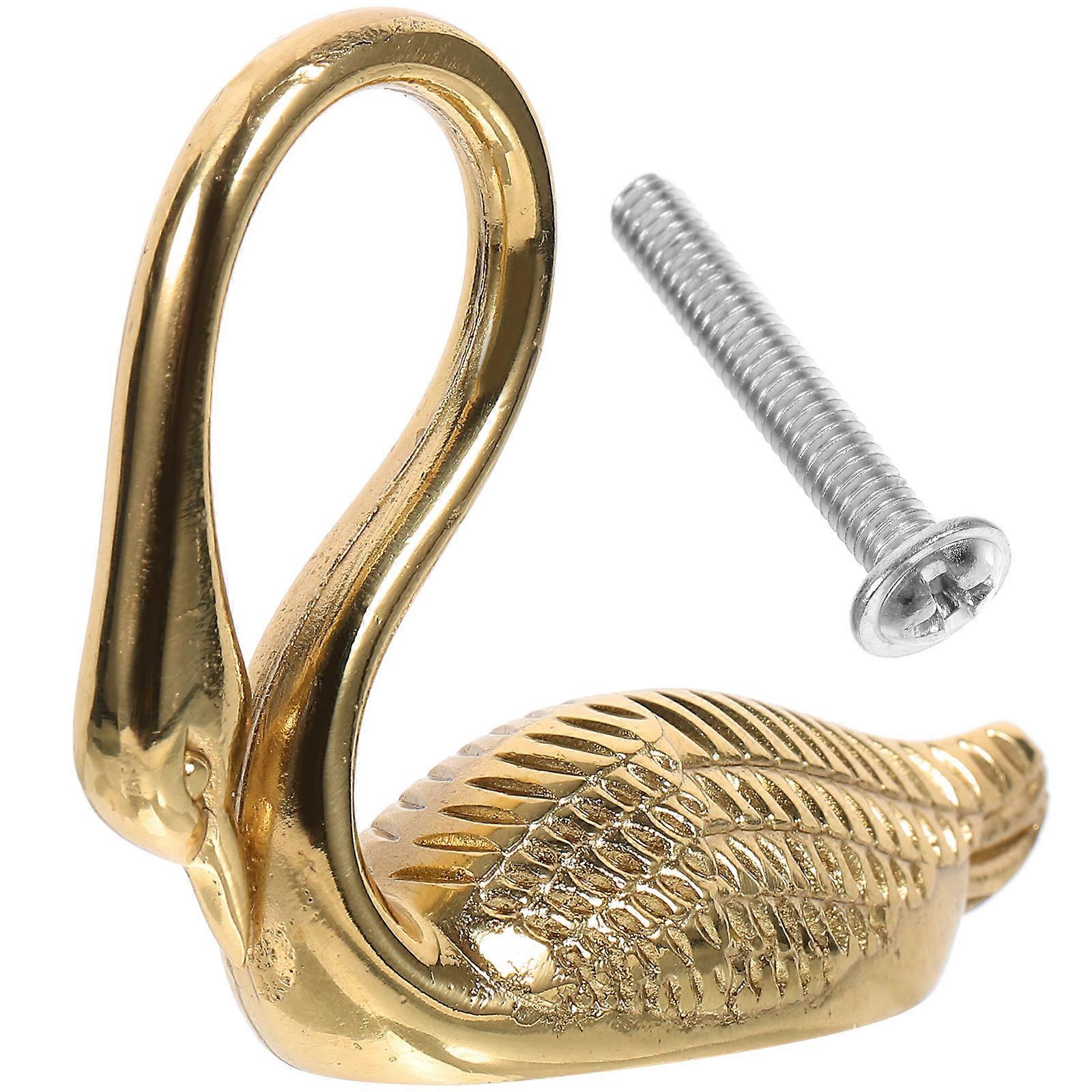 Dresser Hardware, Swan Shaped Knob Enhancing Furniture Appearance