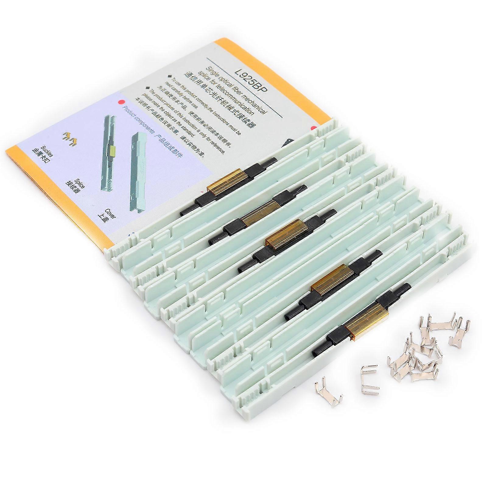 Upgraded Fiber Optic Quick Connector Mechanical Splice Fast Connectors Adapter Quick Installation 5-piece/set Compact- Multicolor