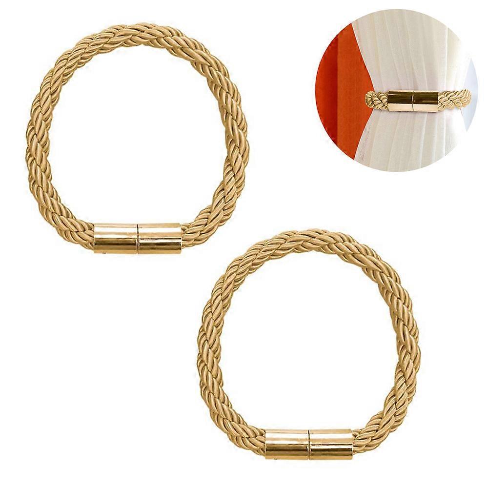 Curtain Button | 2 Golden Rope Curtain Ties