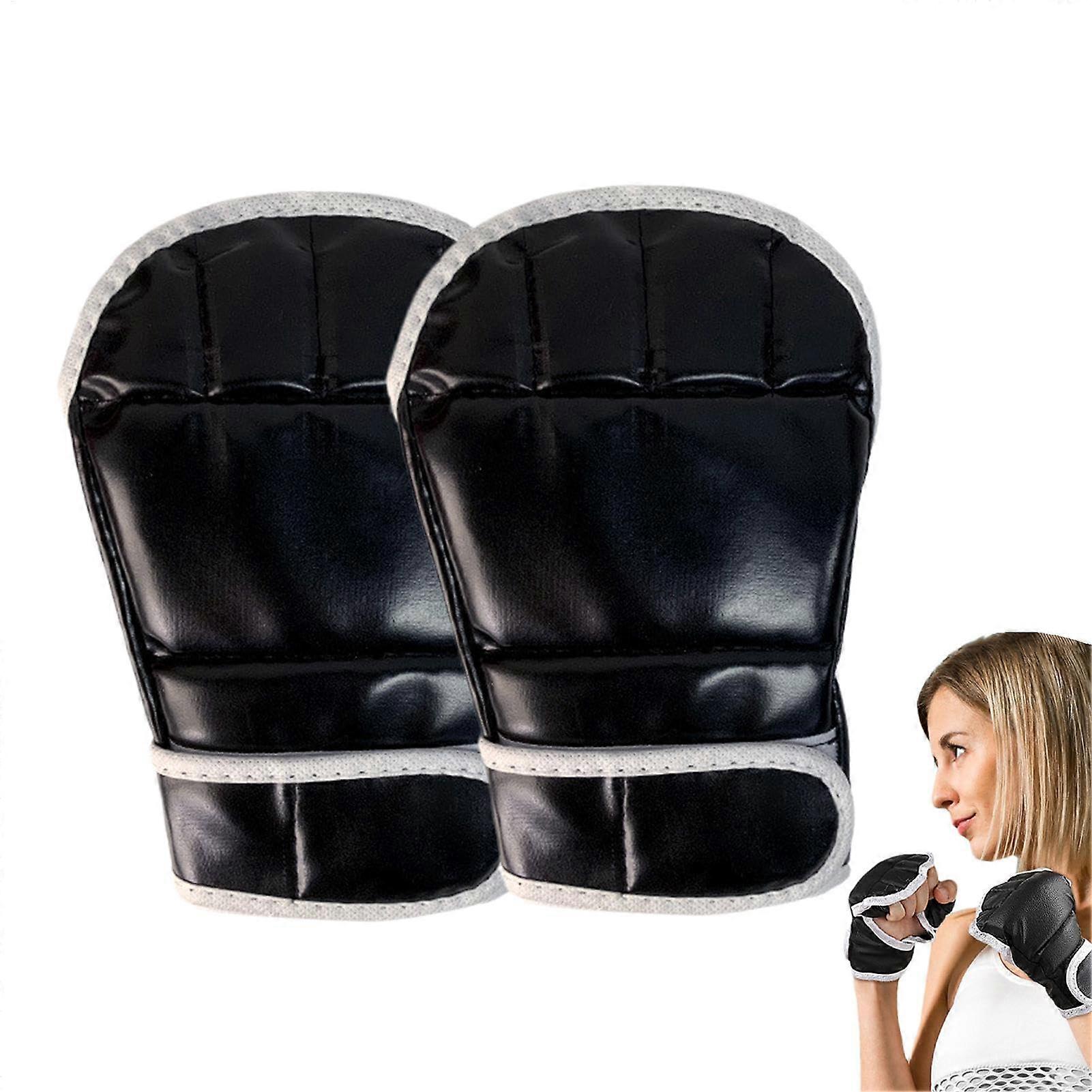 Half Finger Boxing Gloves, Open Palm, Gloves MMA for Men and Women