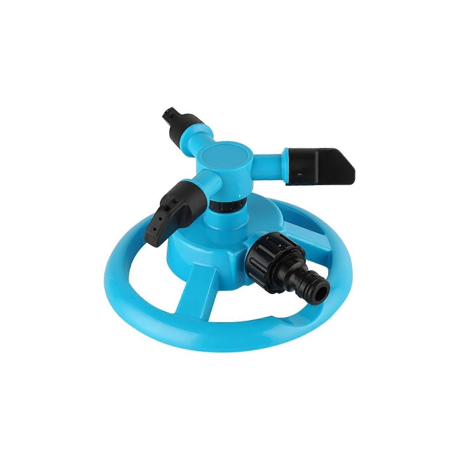 Automatic Garden Watering Lawn Sprinkler 360-Degree Rotating Irrigation System For Grass And Plants With Nozzle Blue EU