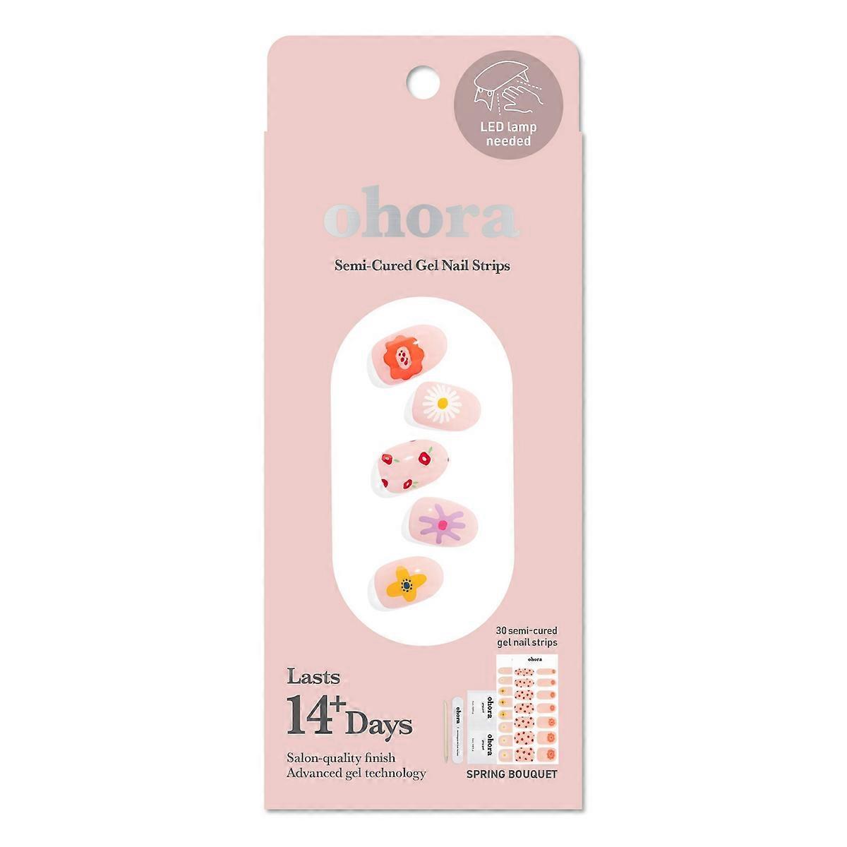 Ohora 凝胶美甲设计系列 - 春日花束 - 30 件