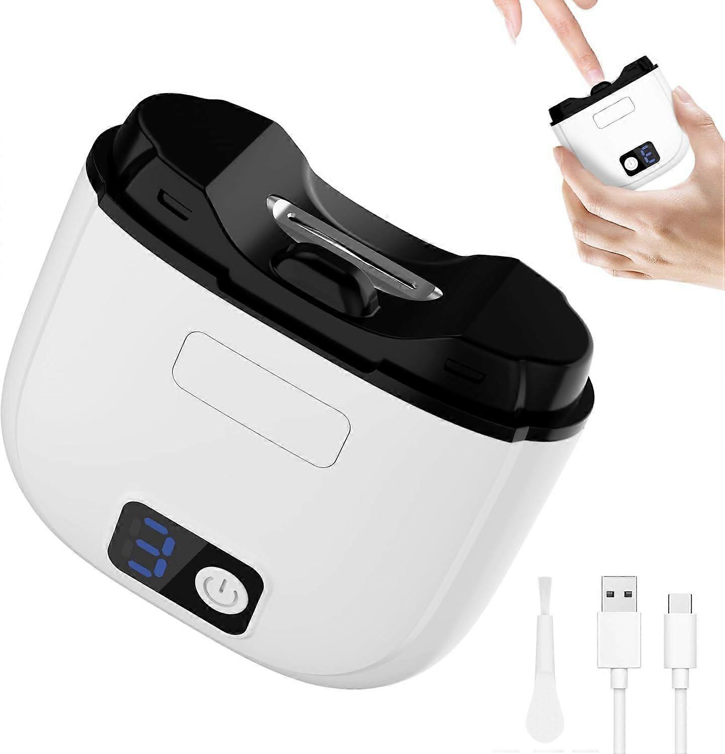 Electric Nail Clippers 3 in 1, Automatic Cutting and Grinding, with Nail Scraper, LED Display, USB Rechargeable, Safe for Babies, Kids, Adults