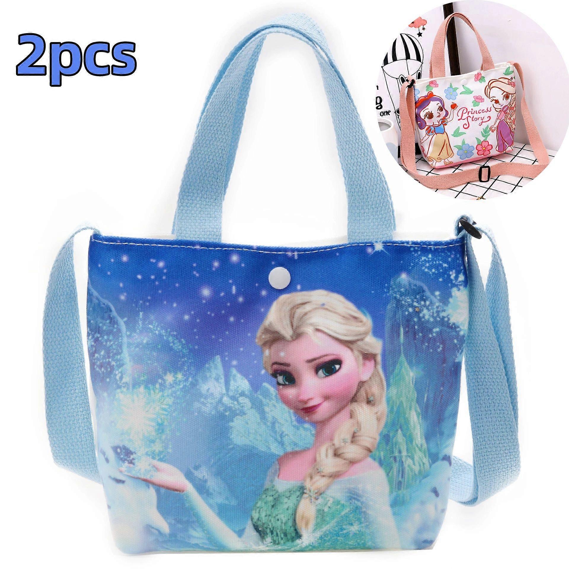 New Frozen 2 Elsa Princess Shoulder Bag Girl Kids Pearl Handbag Shopping Bags-Leisure handbag Gifts
