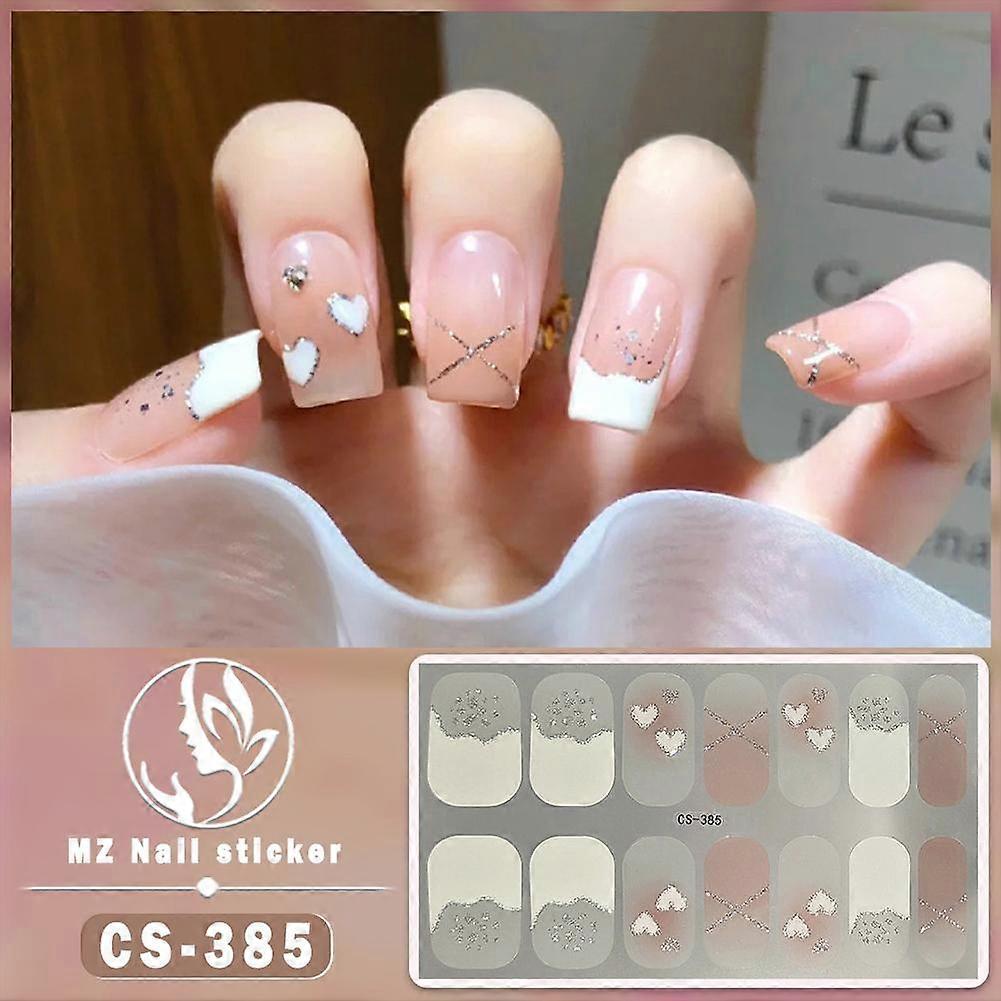 Nail Stickers for Easy & Safe Application, 15 Colors & Set of 14 Nail Paste