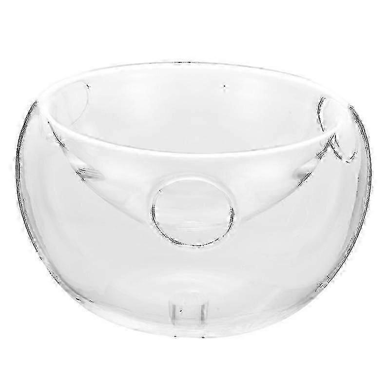 1pc Dry Ice Creative Tableware Double Salad Transparent Bowl For Restaurant