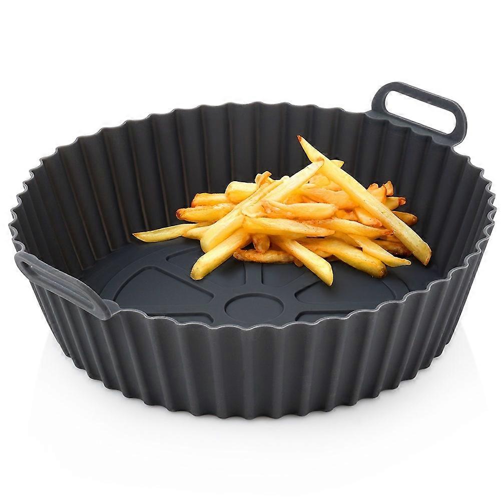 Air Fryer Non-Fat Silicone Insert, Grey, 20 cm
