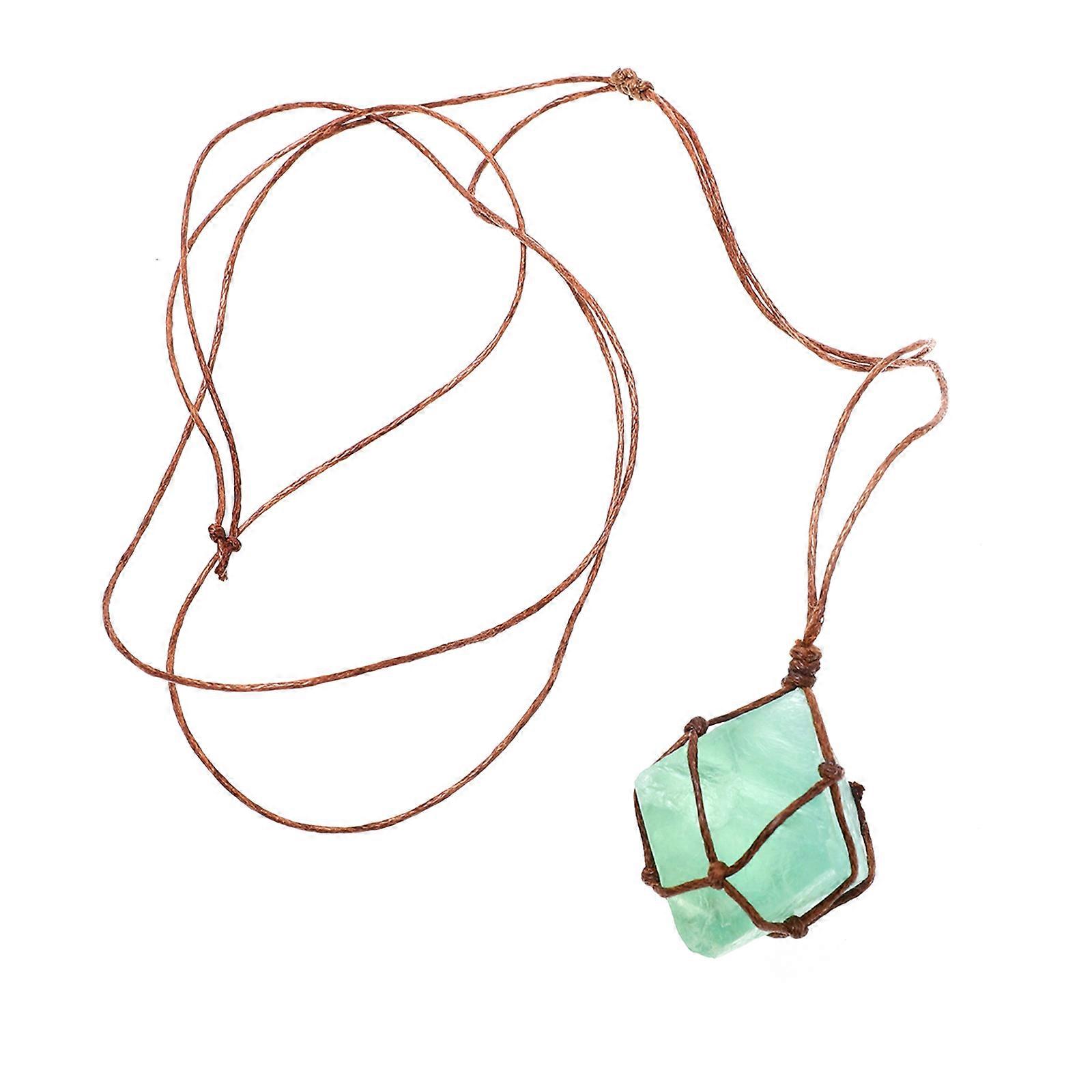 Crystal Energy Necklace, Wire Wrapped Natural Stone, Ideal for Gifting or Self-Expression