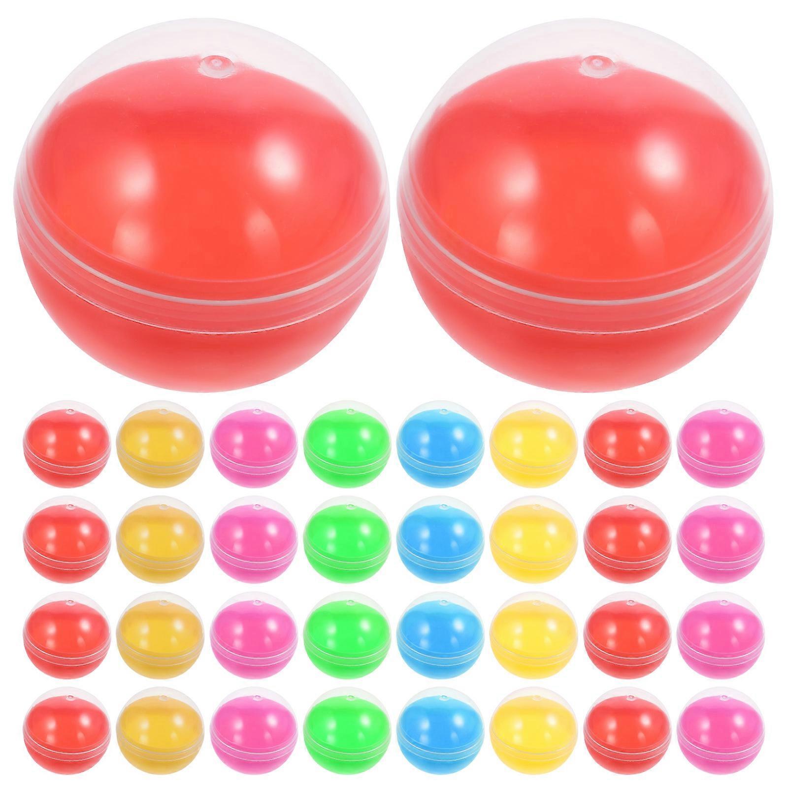 50pcs Colorful Fillable Plastic Balls for Gumball Vending Machines – Great for DIY Party Favors, Weddings, Birthdays, and Gift Storage
