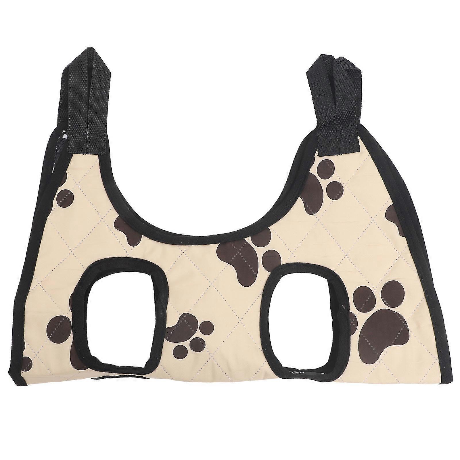 Supportive Cat Sling for Nail Care, Breathable Fabric and Leg Holes