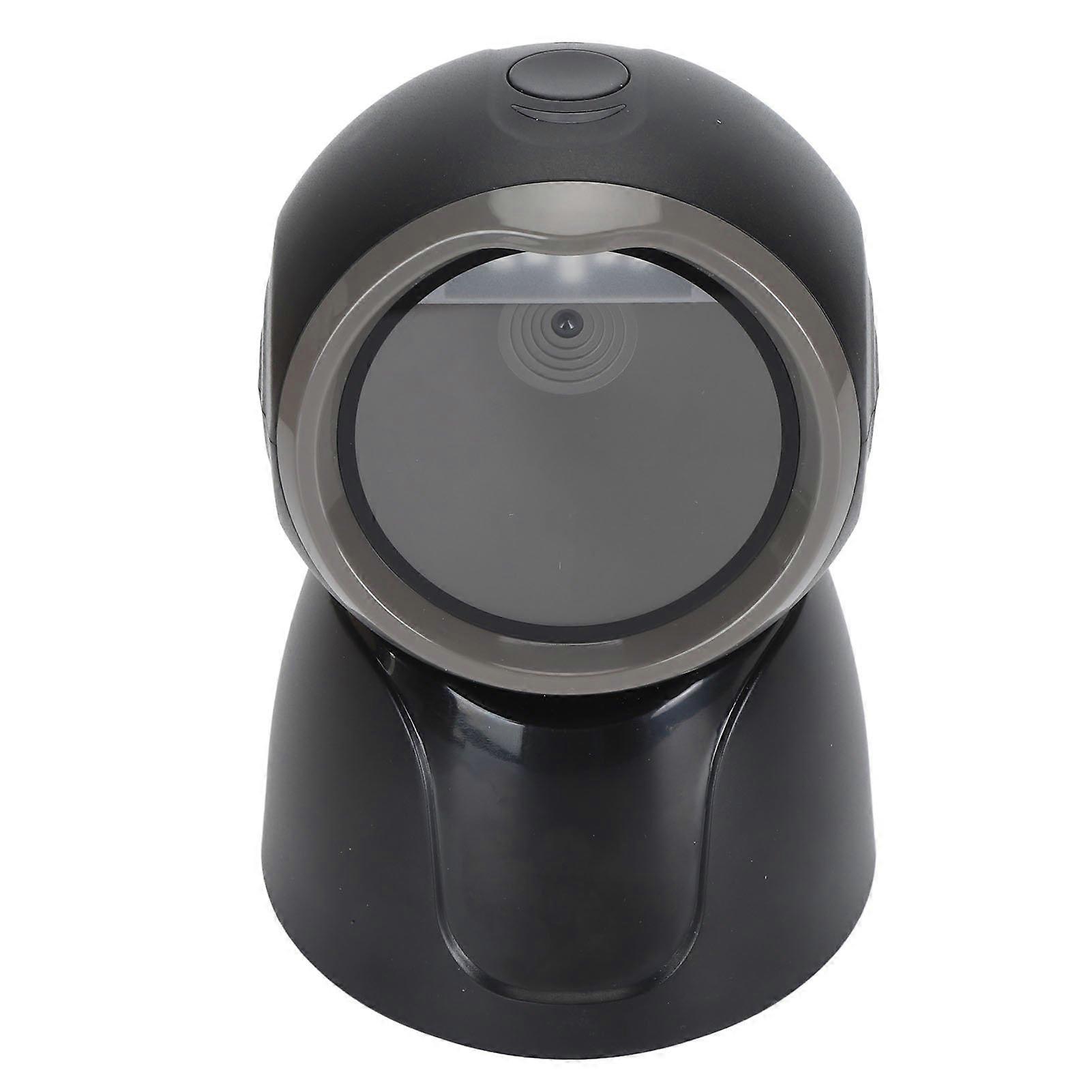 1D 2D QR Desktop Barcode Scanner Omnidirectional Hands Free Automatic USB Barcode Reader Scanner QR Barcode Reader for Banks