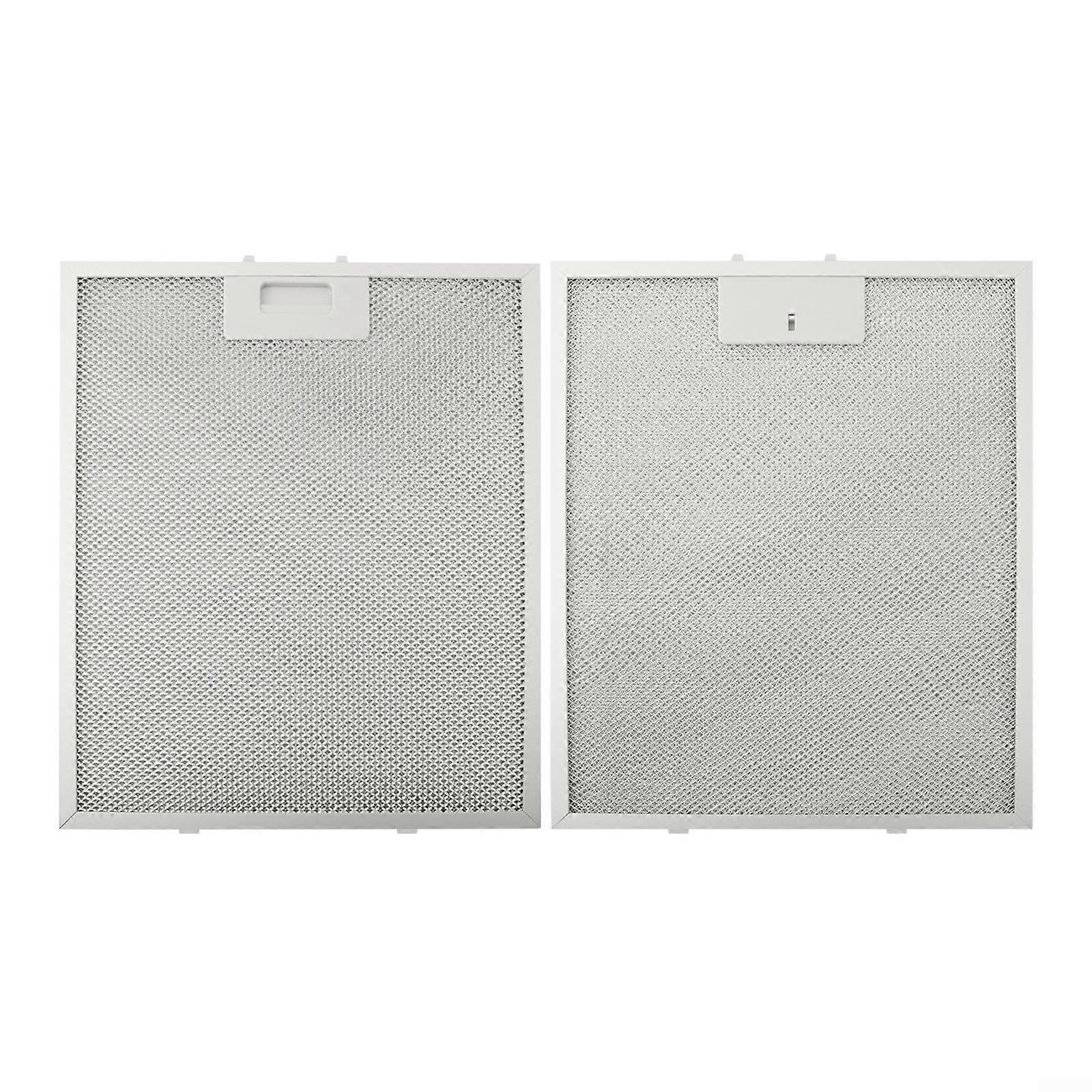Aluminium Mesh Vent Filters 2-Pack for Cooker Hoods, Replacement Filters, Improves Airflow