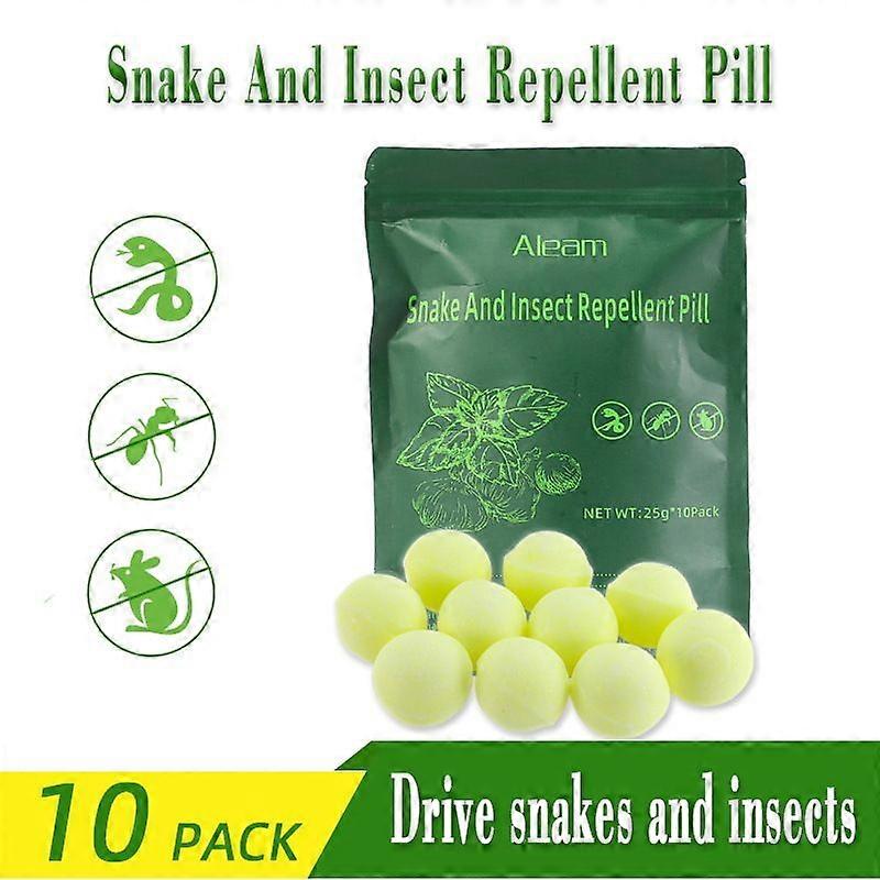 10Packs Απωθητικό Φιδιών για Αυλή Ισχυρές Απωθητικές Μπάλες Φιδιών για Εξωτερικούς και Εσωτερικούς Χώρους, Κρατήστε τα φίδια μακριά από το Γκαζόν Αυλή Κήπος Κάμπινγκ Ψάρεμα Pet Sa