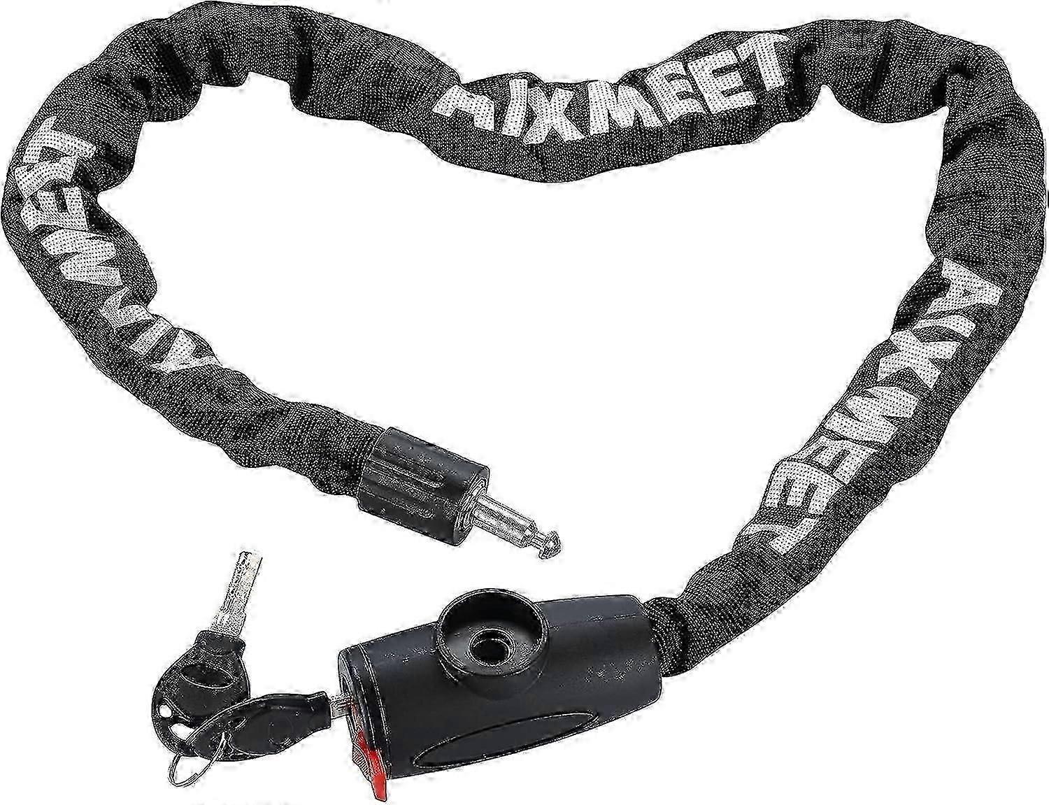 Bicycle Lock, High Security, Bicycle Lock With 2 Keys, 100 Cm Long Bicycle Chain Lock Made Of Specia