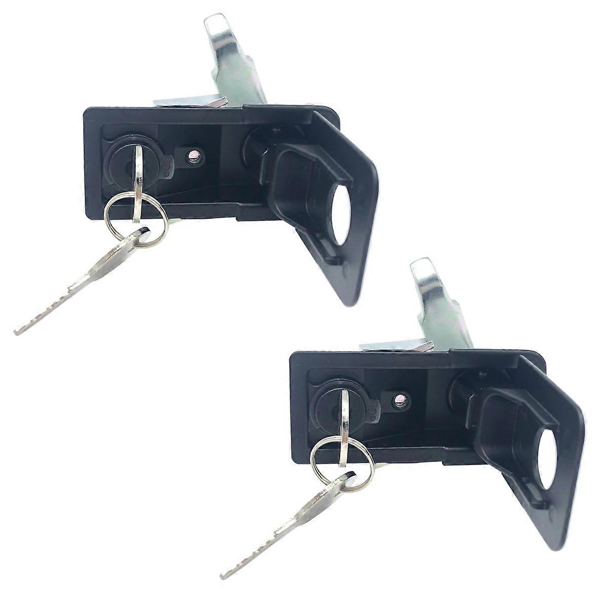 Camper Lock Replacement Anti-Theft Adjustable Locks For Vehicle Toolbox Black Steel Rust Proof 2Set
