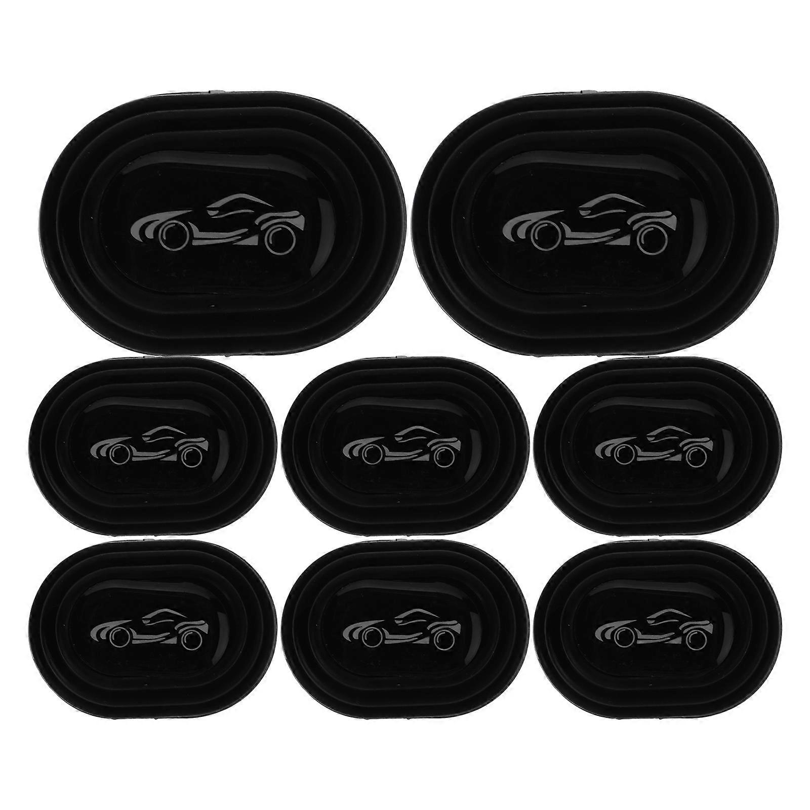 Car Door Guard Bumper Protector Noise Reduction Vibration Absorption Collision Protection 8Pcs