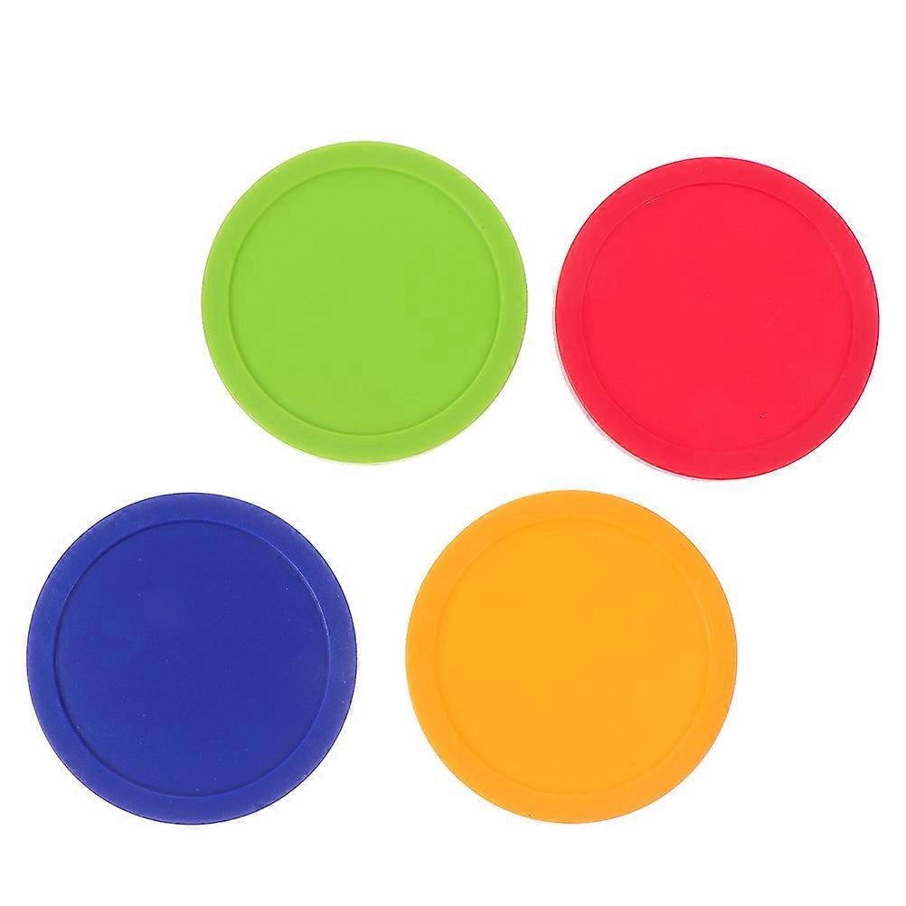 Table Hockey Air Hockey Replacement Parts Smooth Surface Green 8.2X8.2X0.5CM 4Pcs