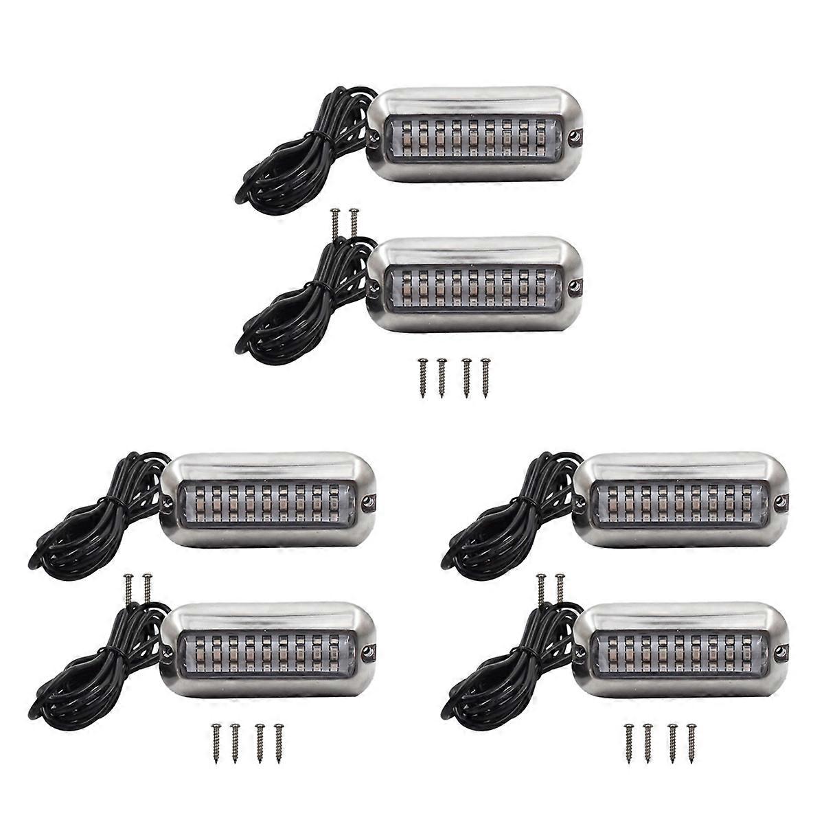 2Pcs 27 Blue LED Stainless Lights