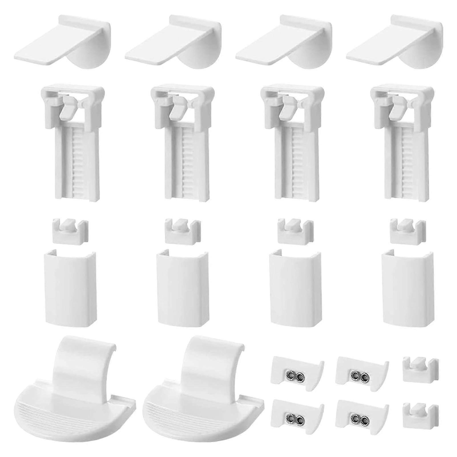 Pleated Clamp Support, No Drilling Replacement Parts, Pleated Holder, SelfAdhesive Bracket
