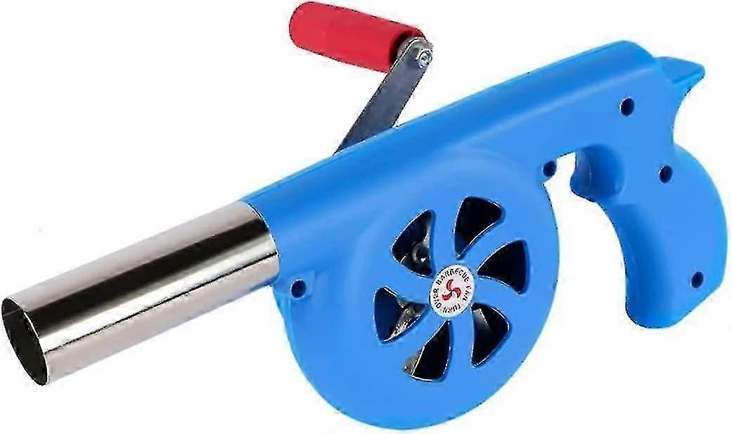 Grillgebläse Handbuch mit Kurbel, tragbare Handfunk Bbq Fan Luftgebläse