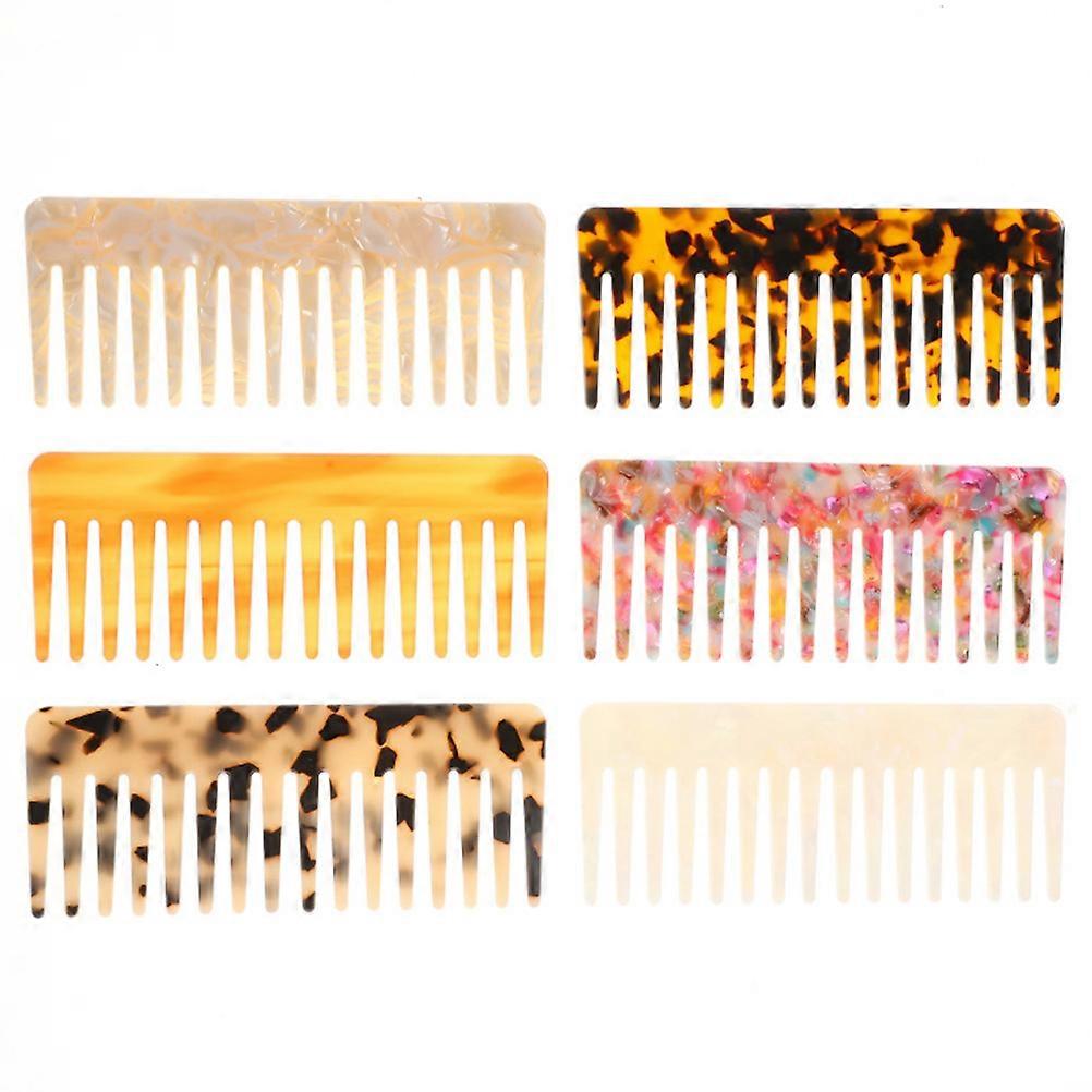 Comb Wide Tooth Hair Detangling Comb For Shampooing Anti Static 4Pcs