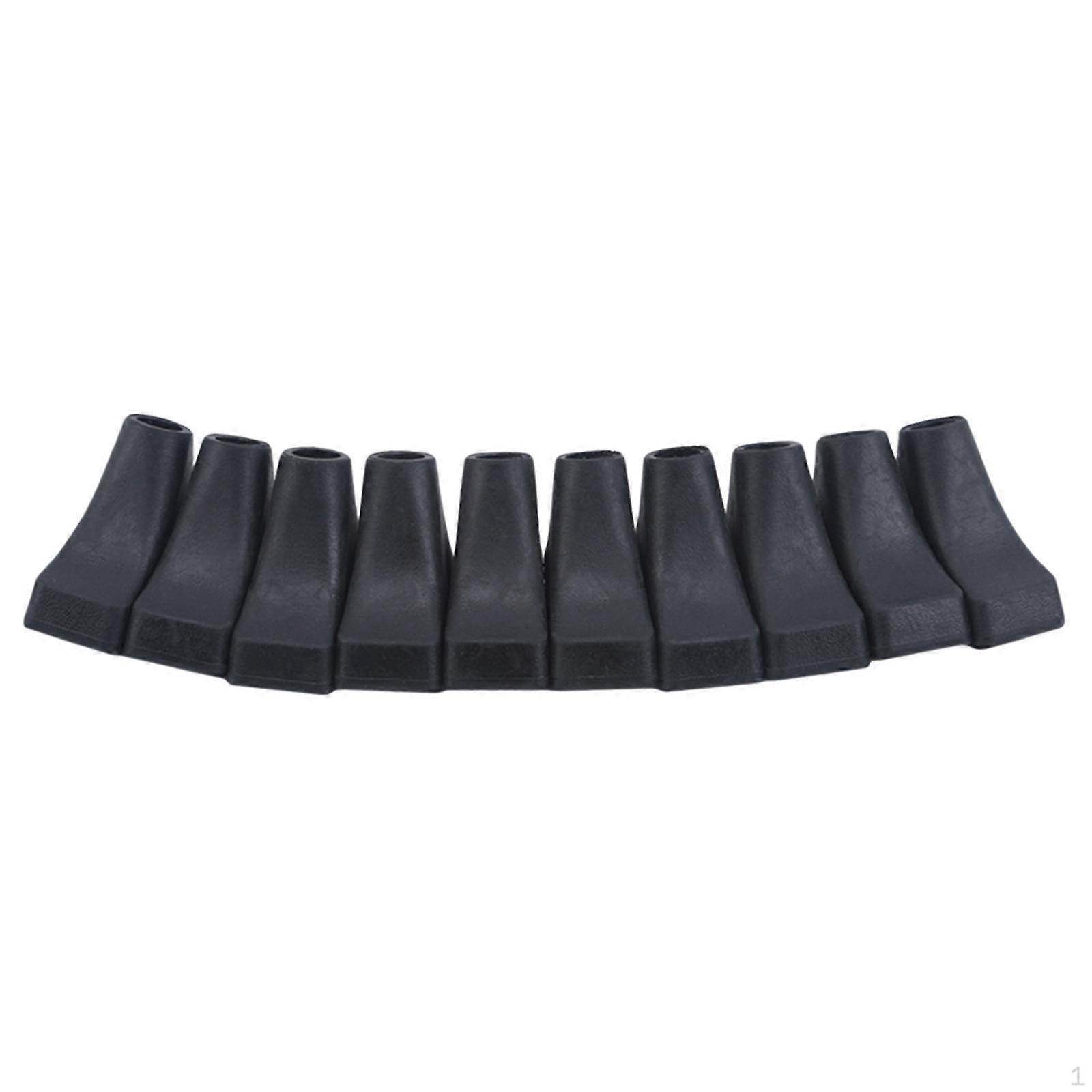 10Pc Trekking Stick Tips,Hiking Pole Tips Rubber,Anti Slip Boot End Cap Replaces Walking