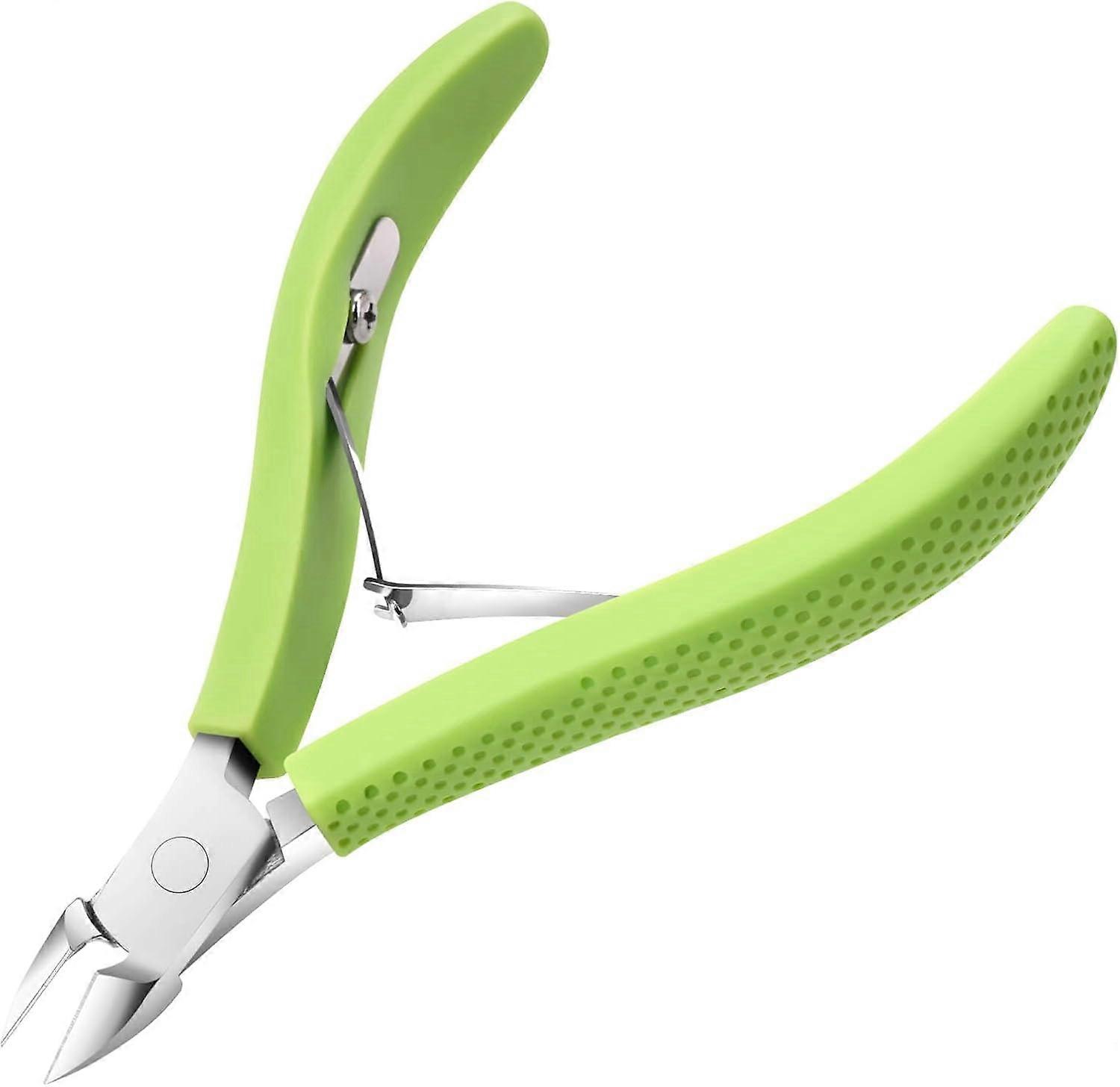 Cuticle Trimmer, Professional Cuticle Nipper, Stainless Steel Cuticle Remover with Non-Slip Silicone Handle, Manicure Tool
