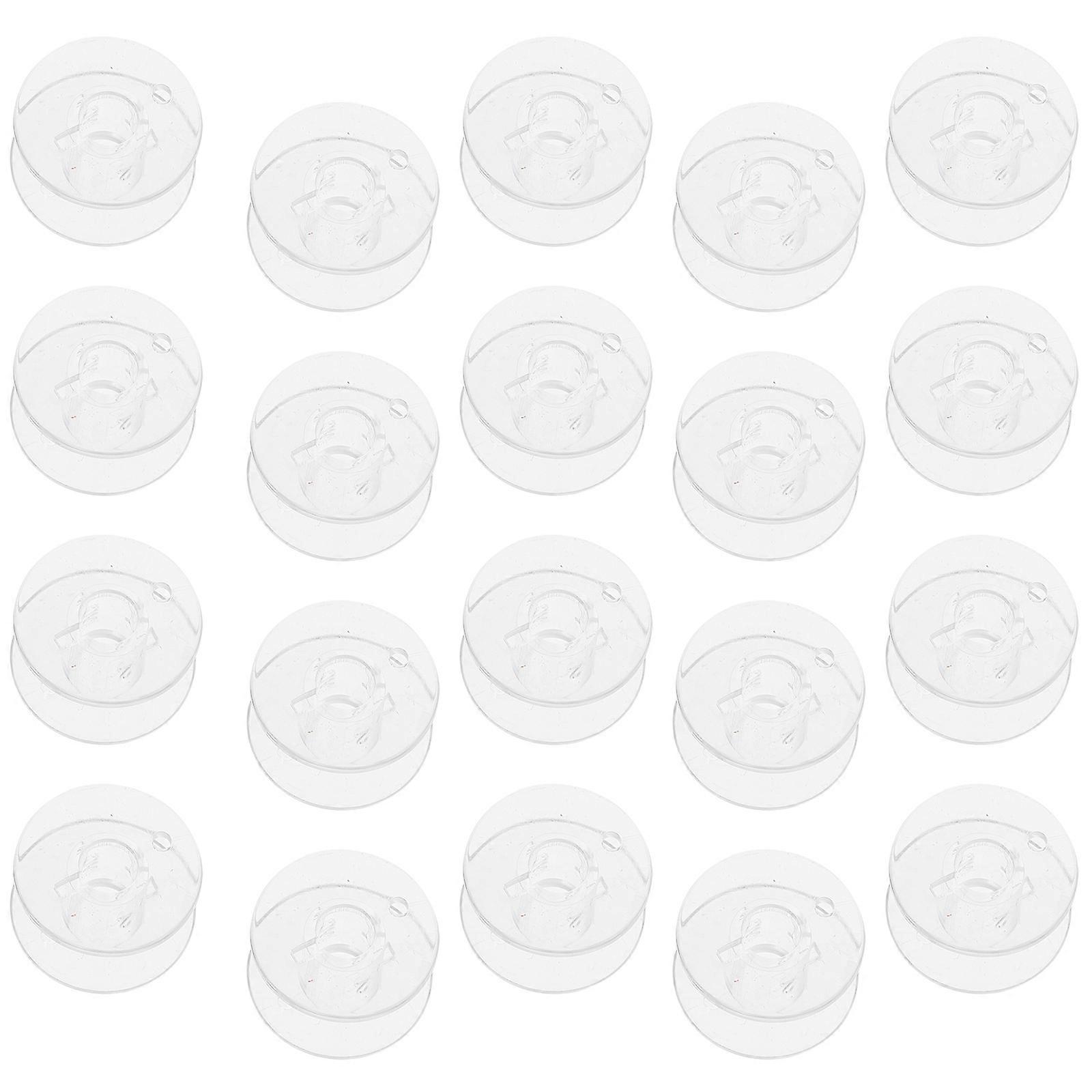 Plastic Bobbins Sewing Machine Accessories Home Use Beginners Quick Sewing Transparent 2.5X2.5X1.5CM 100Pcs