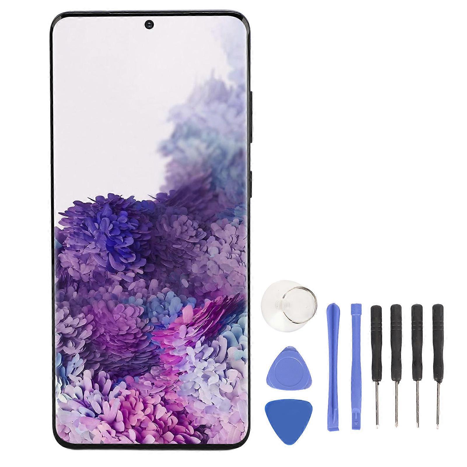 Écran LCD de remplacement professionnel de 6,7 pouces avec capteur d'empreintes digitales pour S20 Plus 5G SM-G986B, noir