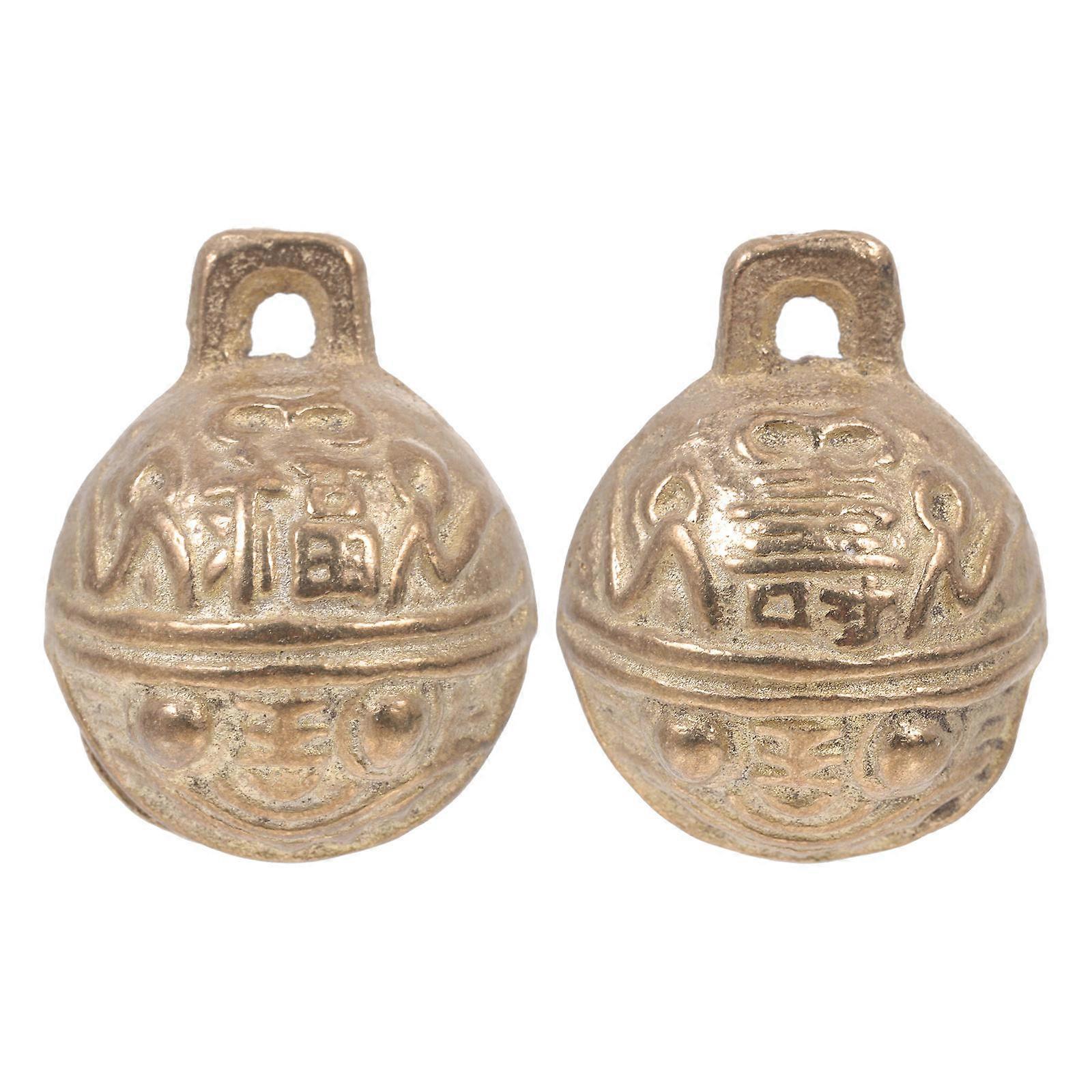 Pet Training Bells Dog Bells Copper Material Bell Shape Durable and Light Home Use 2Pcs