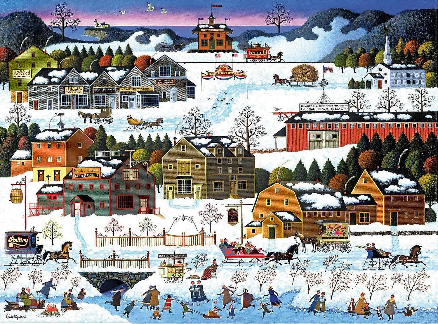 Hickory Haven Canal Jigsaw Puzzle Style 274