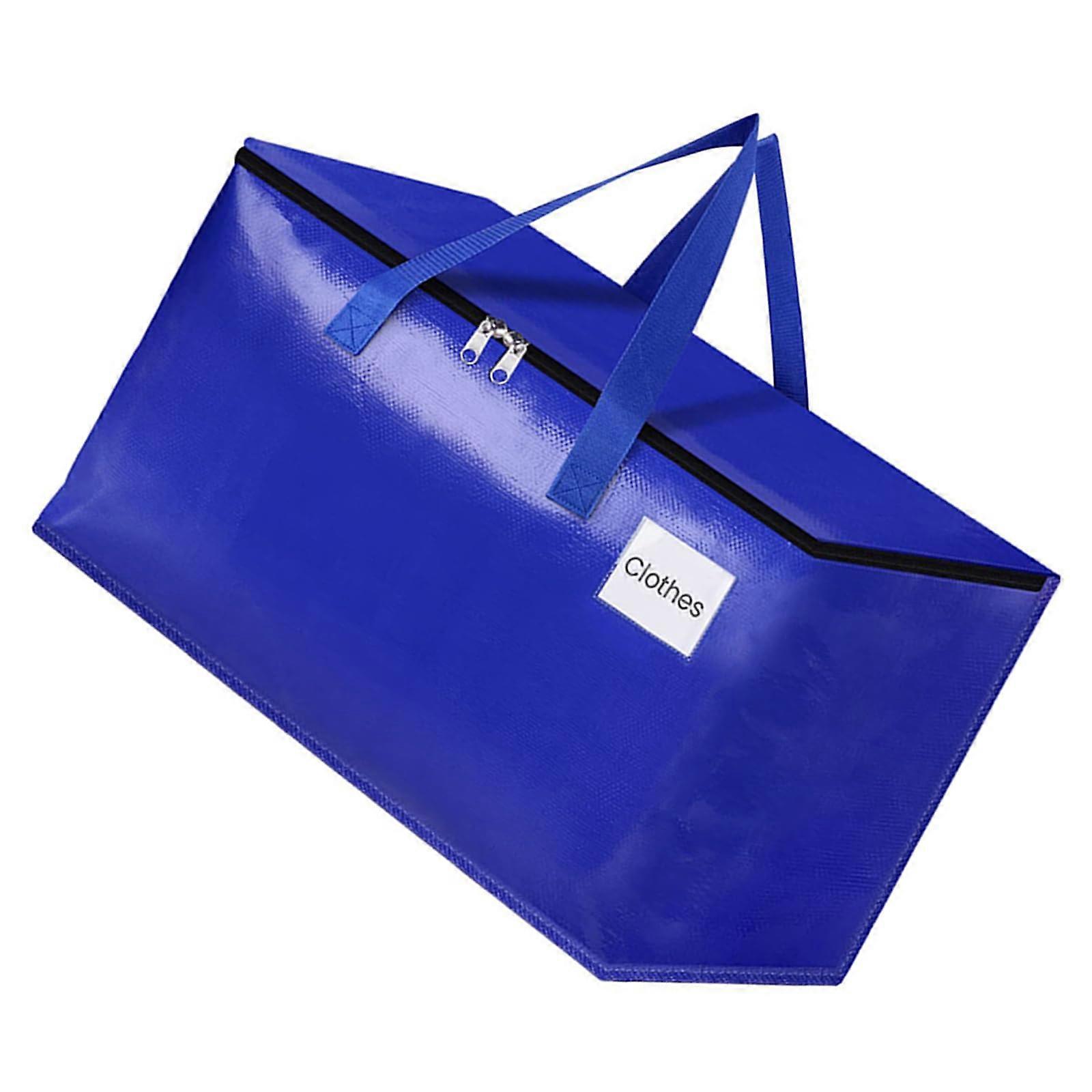 Extra Robust Large Moving Bags with Strong Zippers and Comfortable Handles, Clothes Storage Totes for Easy Packing