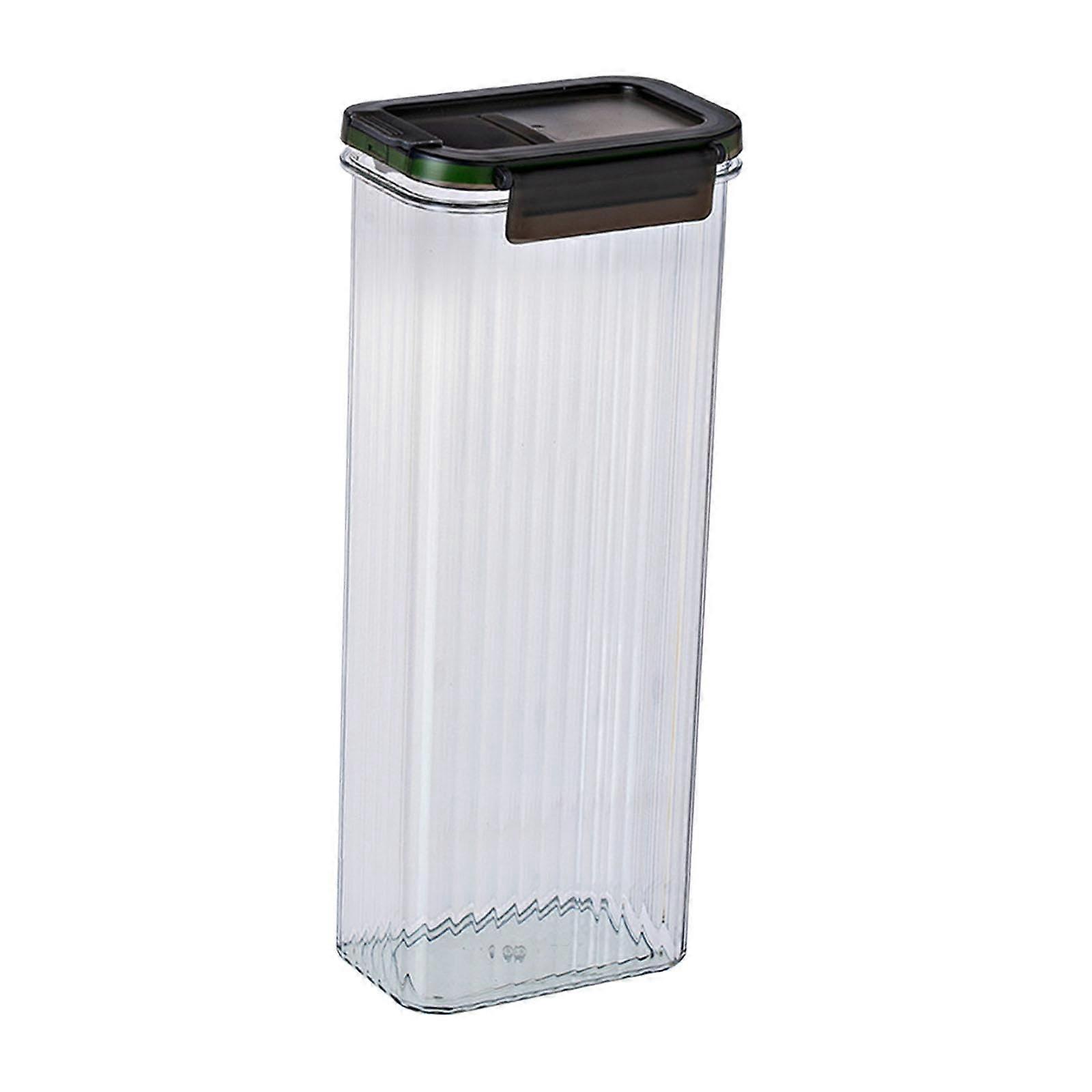 Airtight spaghetti storage container, removable lid, transparent storage jar, pasta storage box for organization, clear