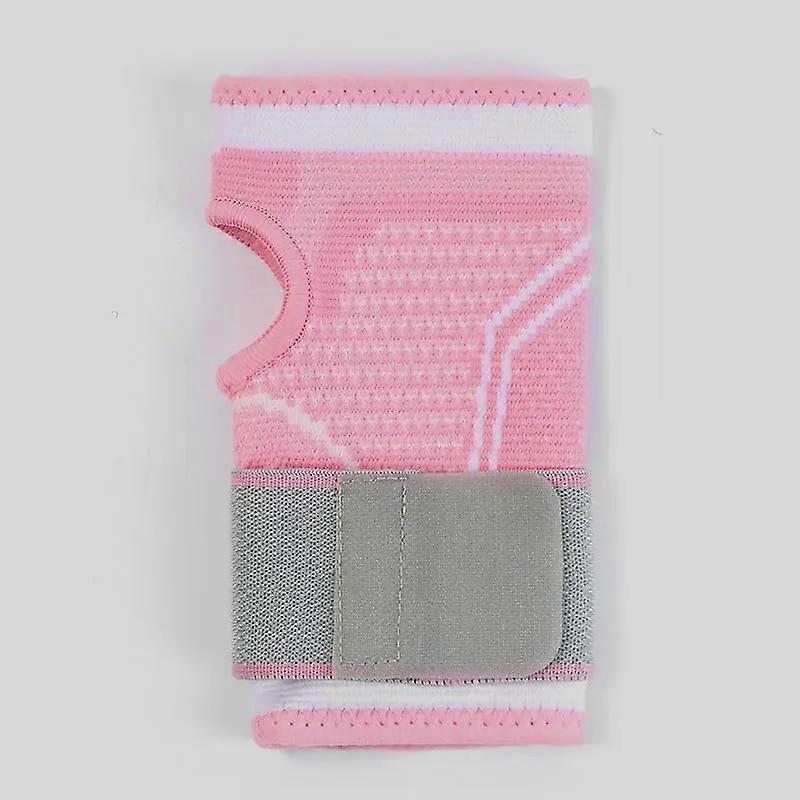 Wrist Support, Adjustable Compression Strap for Fitness, Weightlifting, Pain Relief Pink