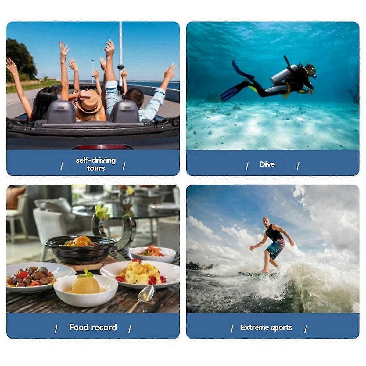 Multifunctional 1080P HD Camera with WIFI Mobile Phone Connectivity for Motorcycle and Bicycle Video Recording