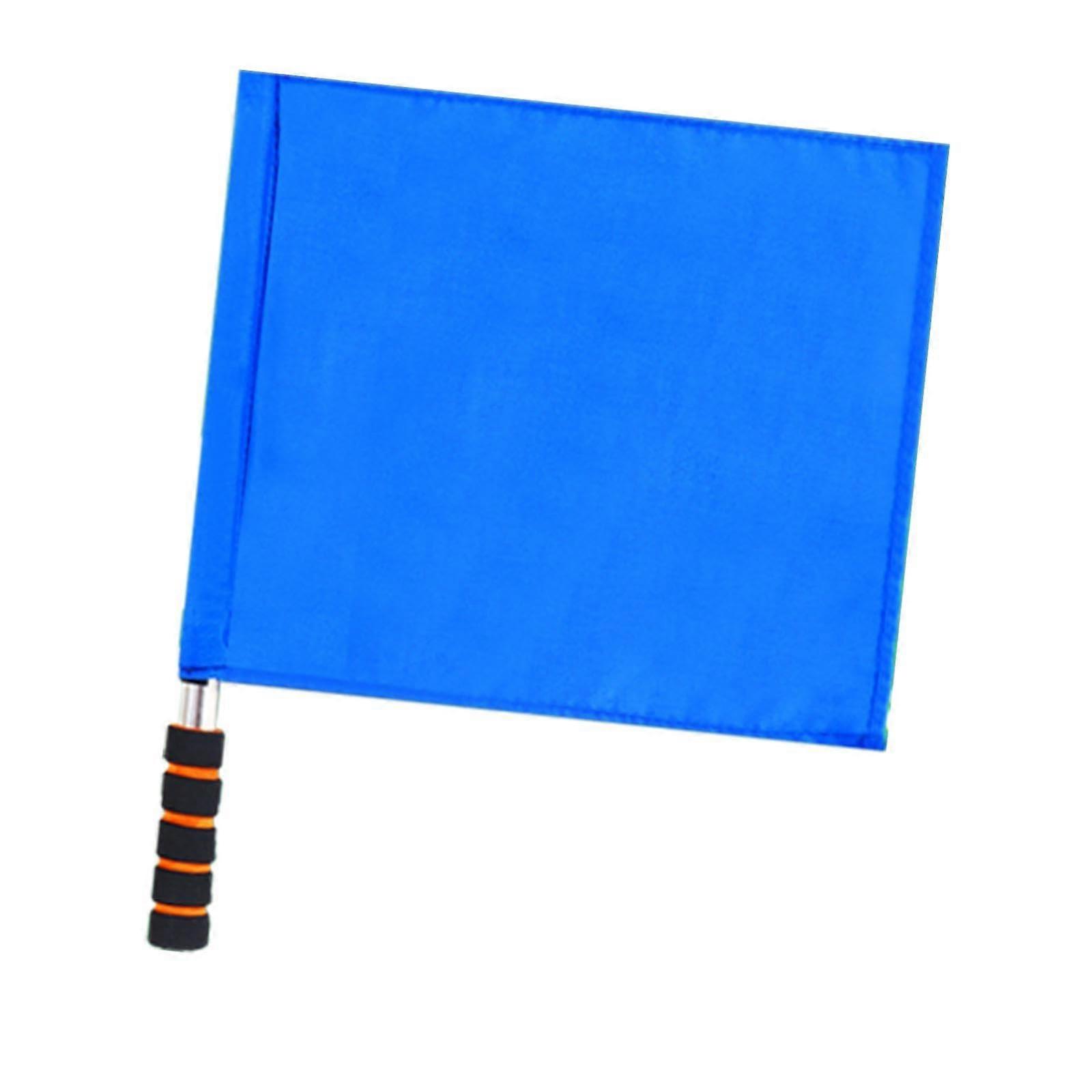 Referee flag, signal flag, blue flag, lightweight multifunctional hand flag, traffic flag for traffic on the soccer field Ref: 1561