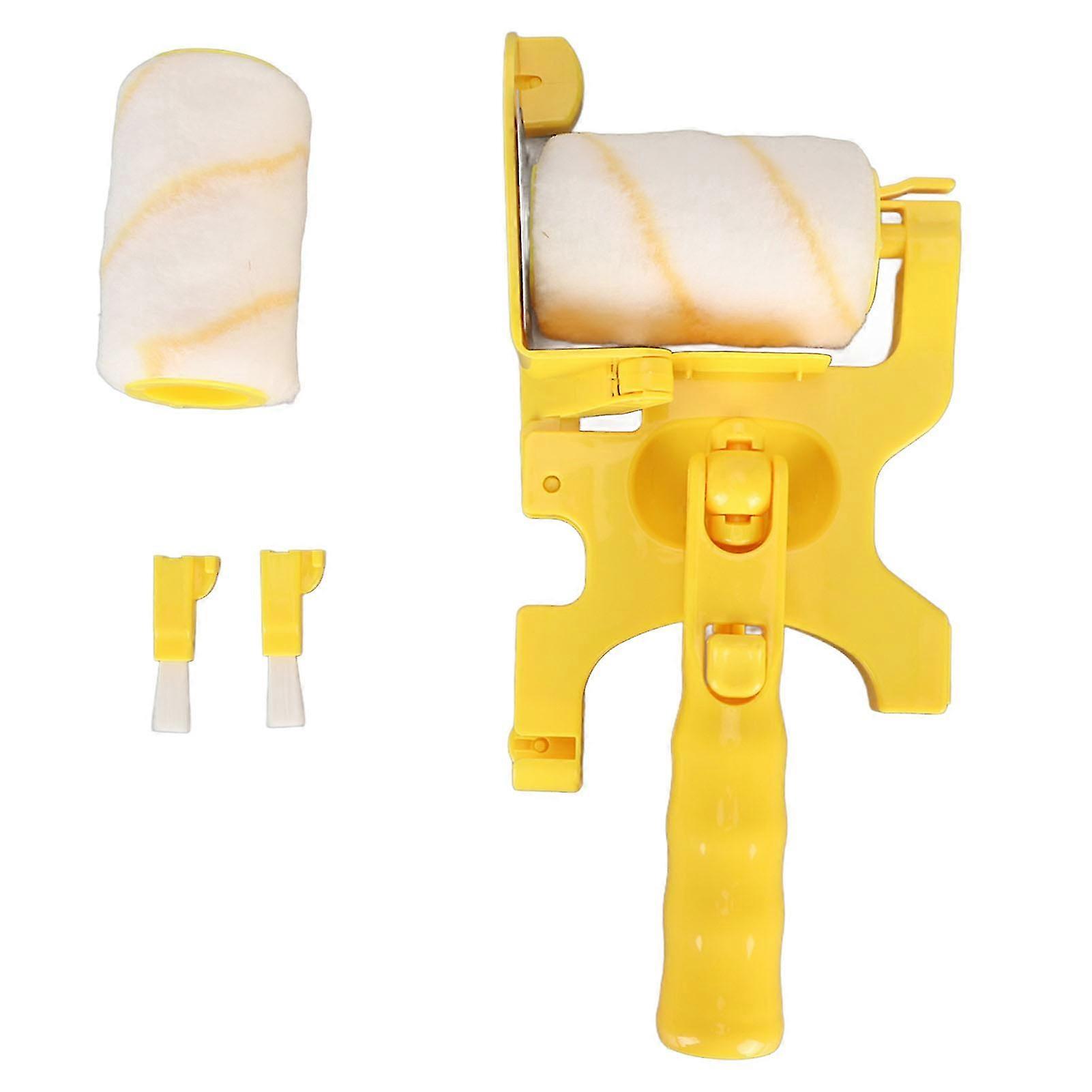 Multifunctional Handheld Paint Roller Brush with Replacement Roller for Walls and Ceilings