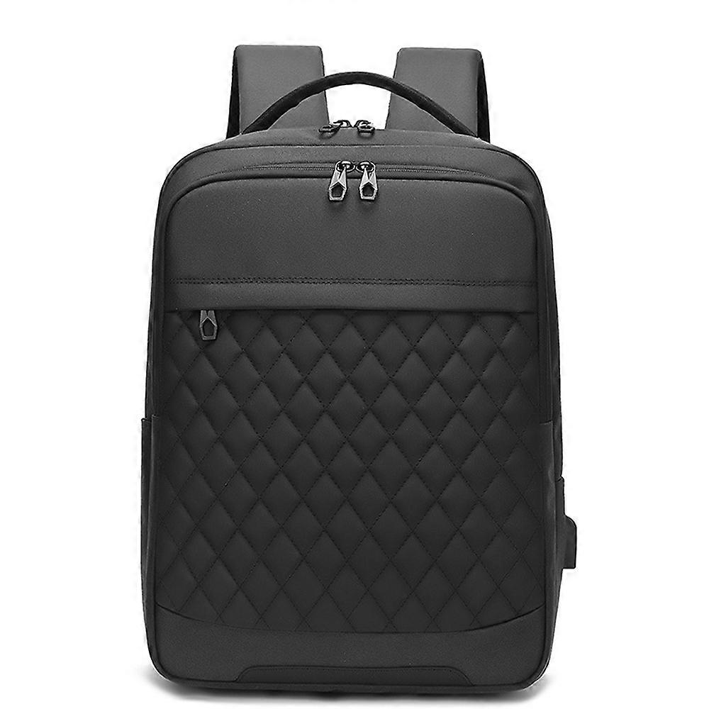 Office Notebook Backpack, Suitable For 15.6-Inch Ultra-Thin Notebook, Waterproof Bag-Black