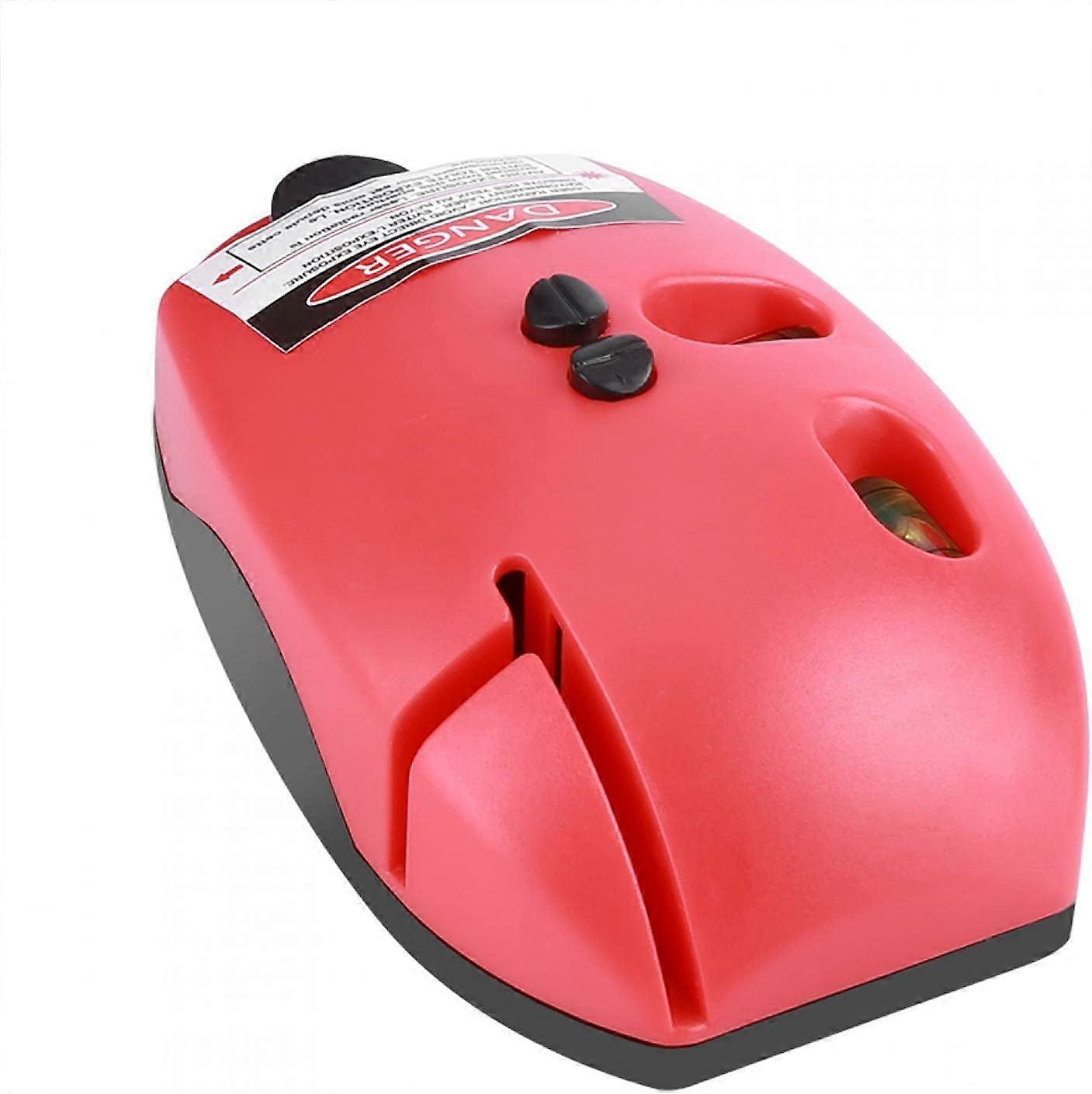 TTMA Laser Line Level (Mouse),2 Lines Vertical Horizontal Line Infrared Laser Level Right Angle Measuring Tool (Red)