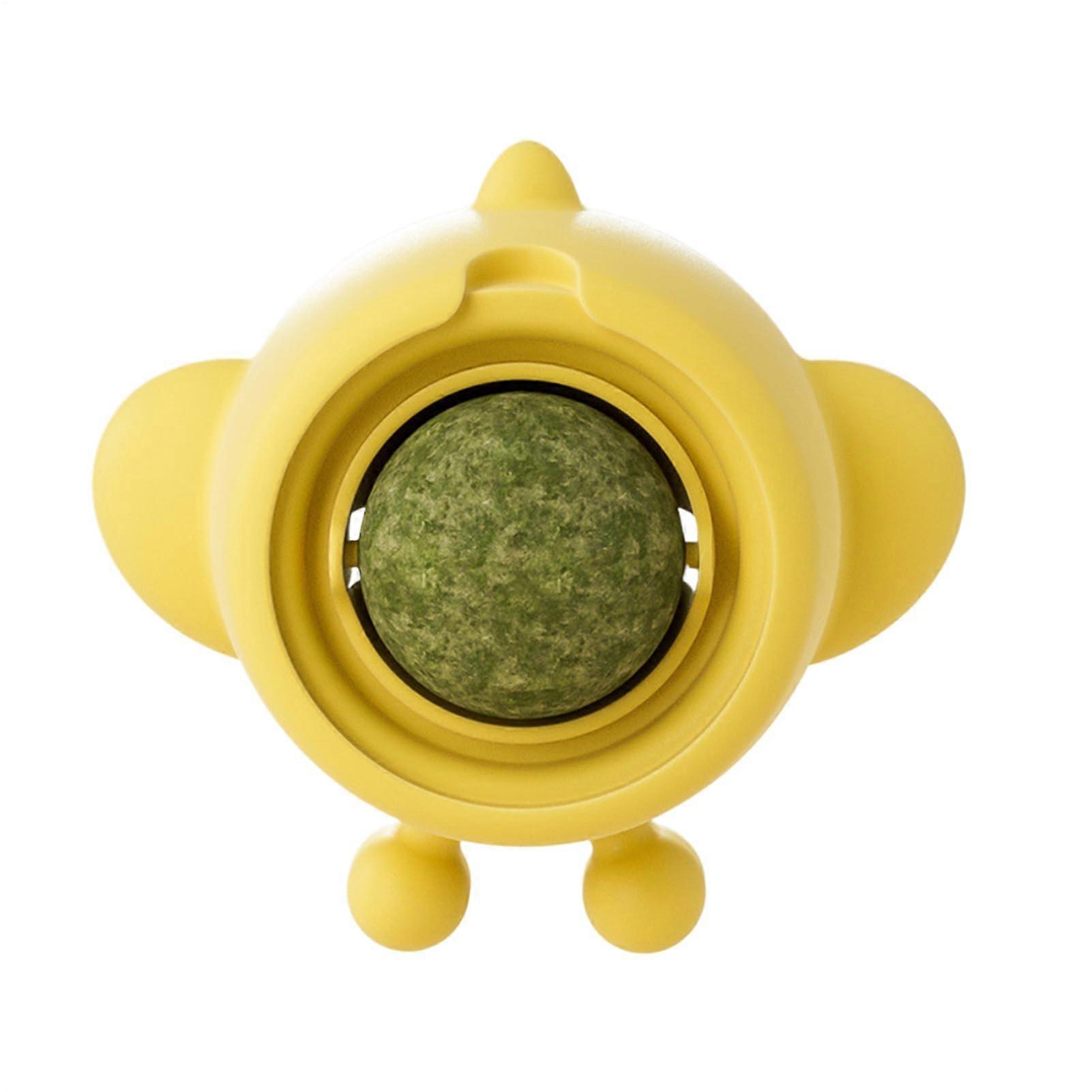 Cat Catnip Ball for Indoor Cats, Interactive Chew Toy, Edible Dental Cleaner, Energy-Boosting Play Accessory for Kittens