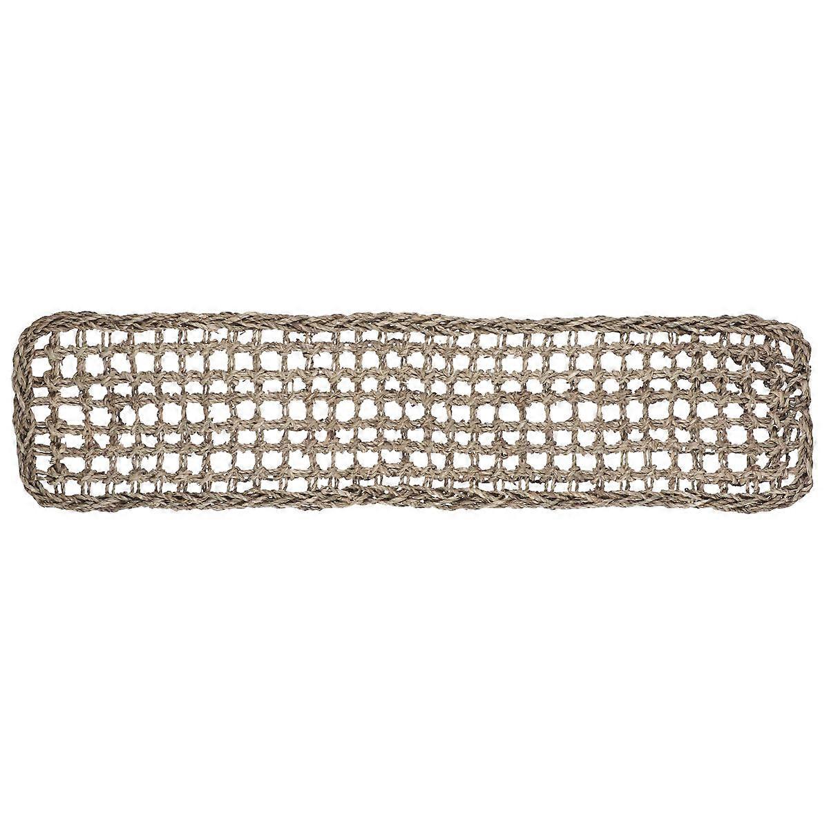 Lizard Hammock Bed Natural Fiber for Small Animals Indoor Use Khaki Color 74x18.5cm 1Pcs