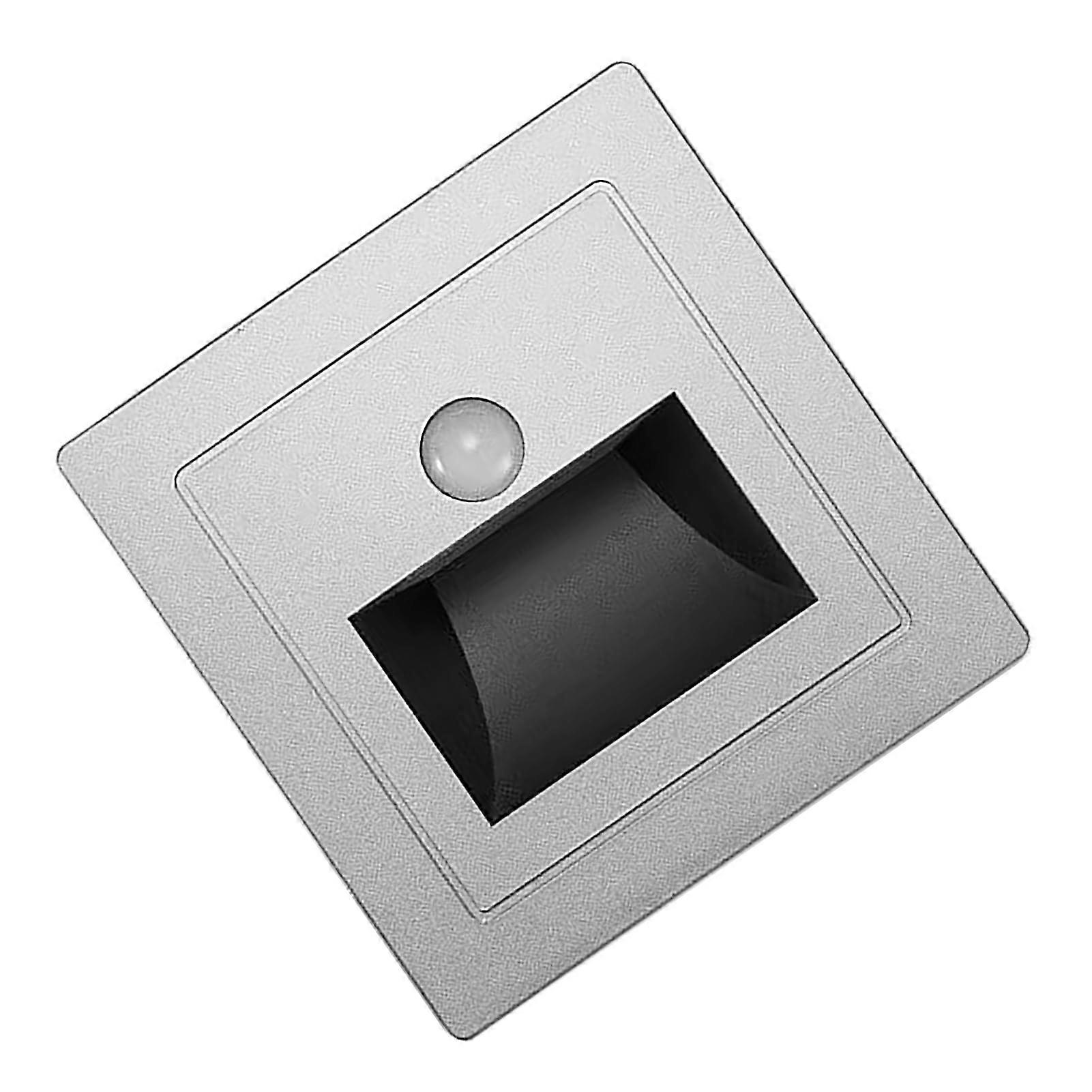 Stair Light with Motion Sensor, Solar Step Lights, Precise Detection, Easy Installation, SelfAdhesive, for Patio (6000K White Light)